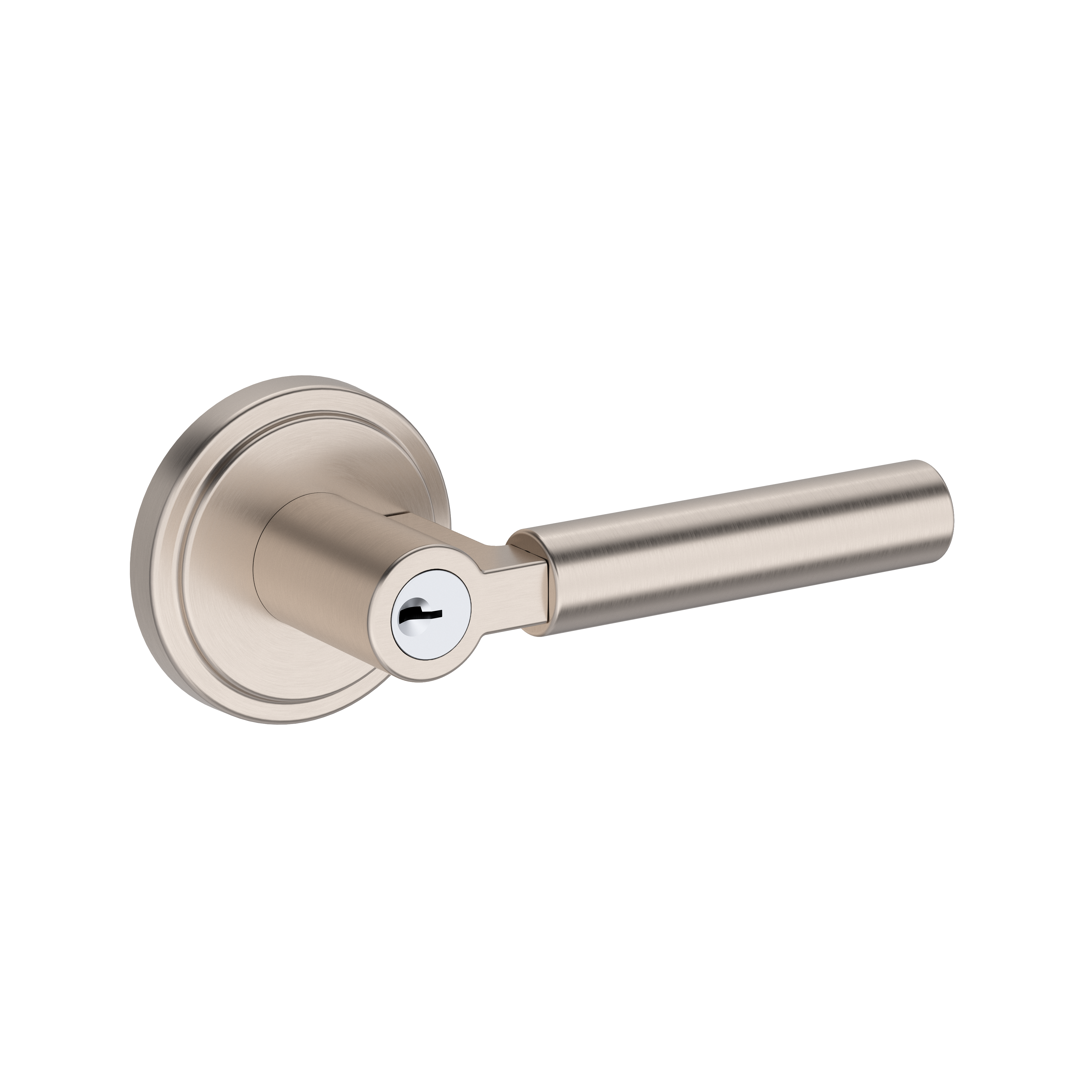 Baldwin Lake Forest Lever Set with Stepped Round Rose