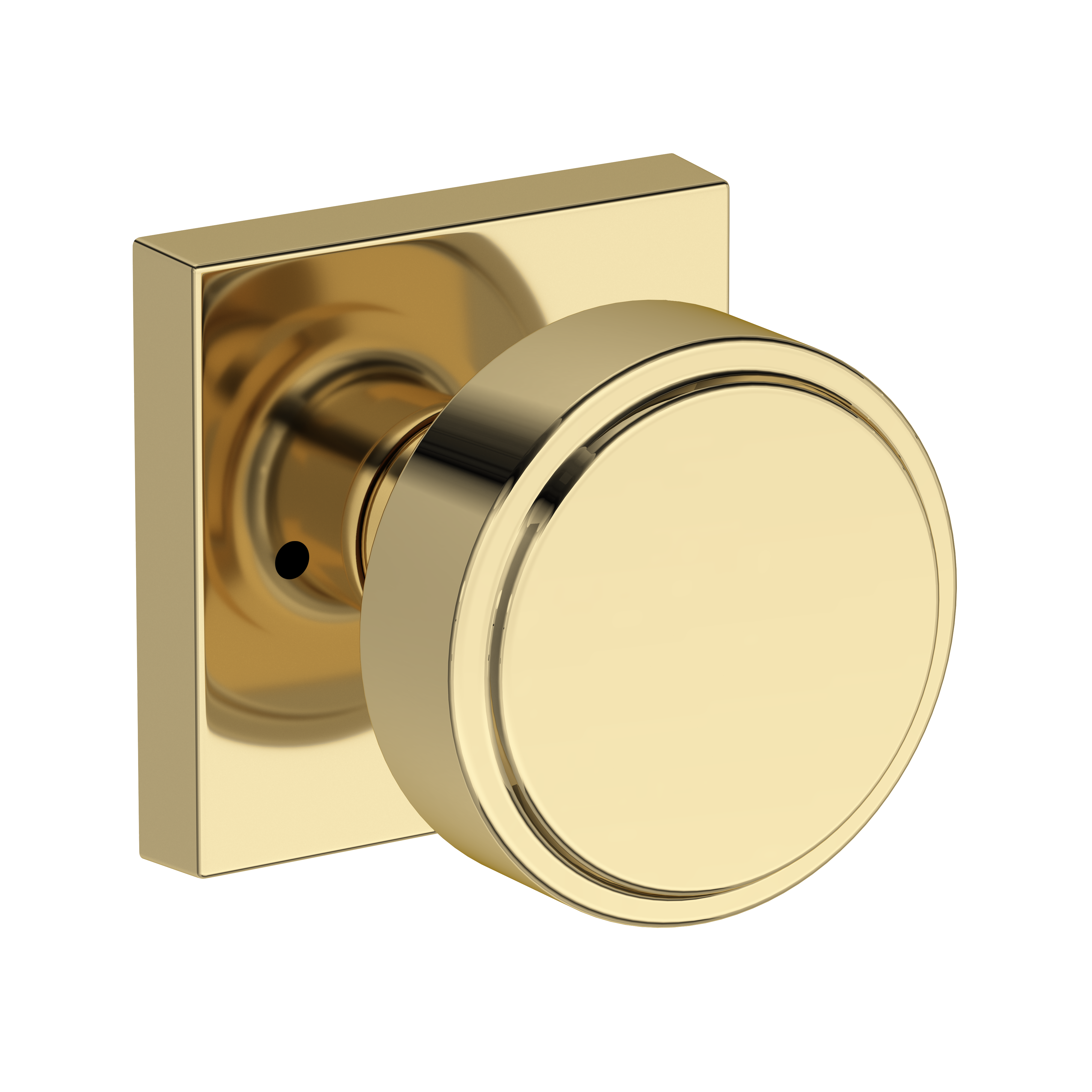 Baldwin Vashon Knob Set with Contemporary Square Rose