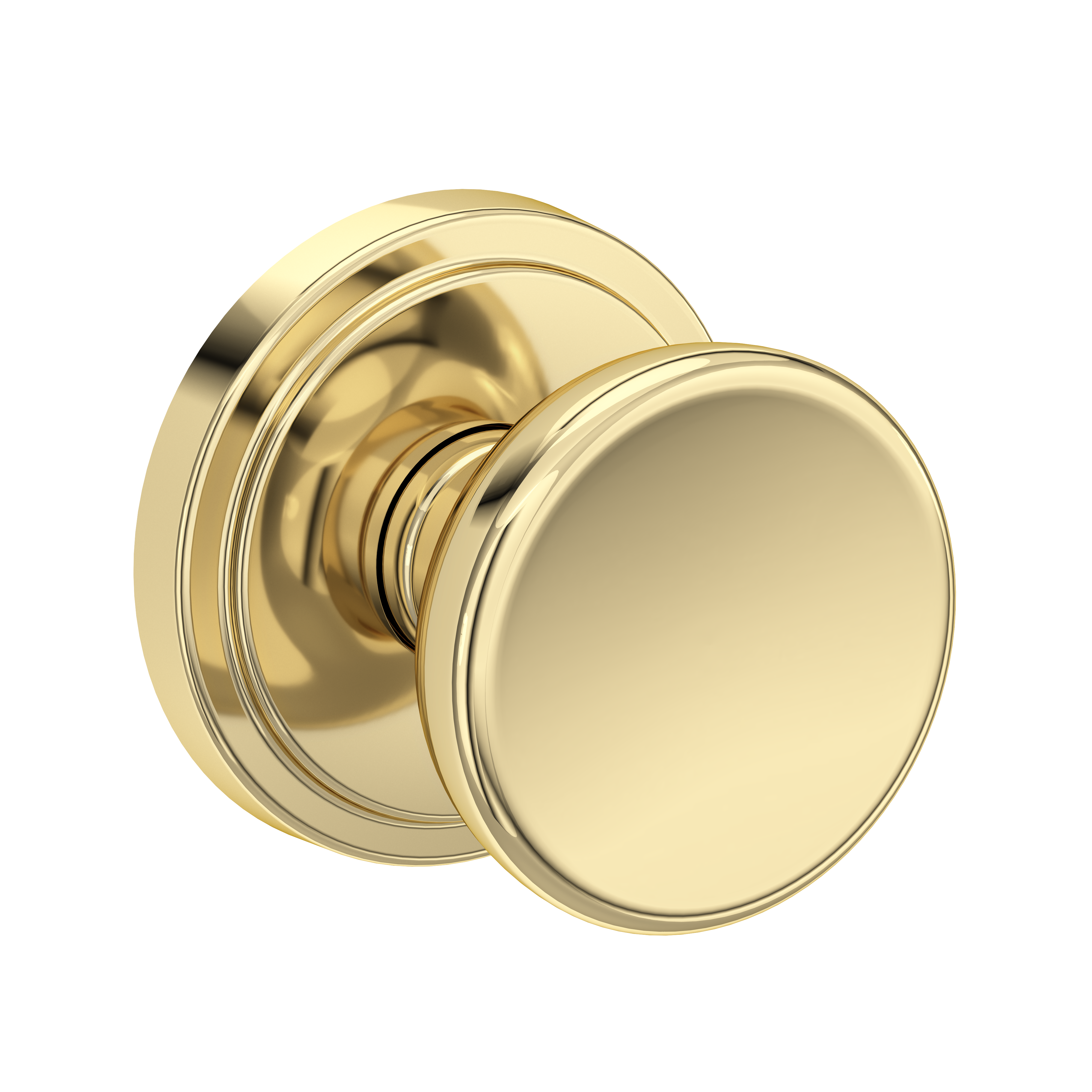 Baldwin Solvang Knob Set with Stepped Round Rose