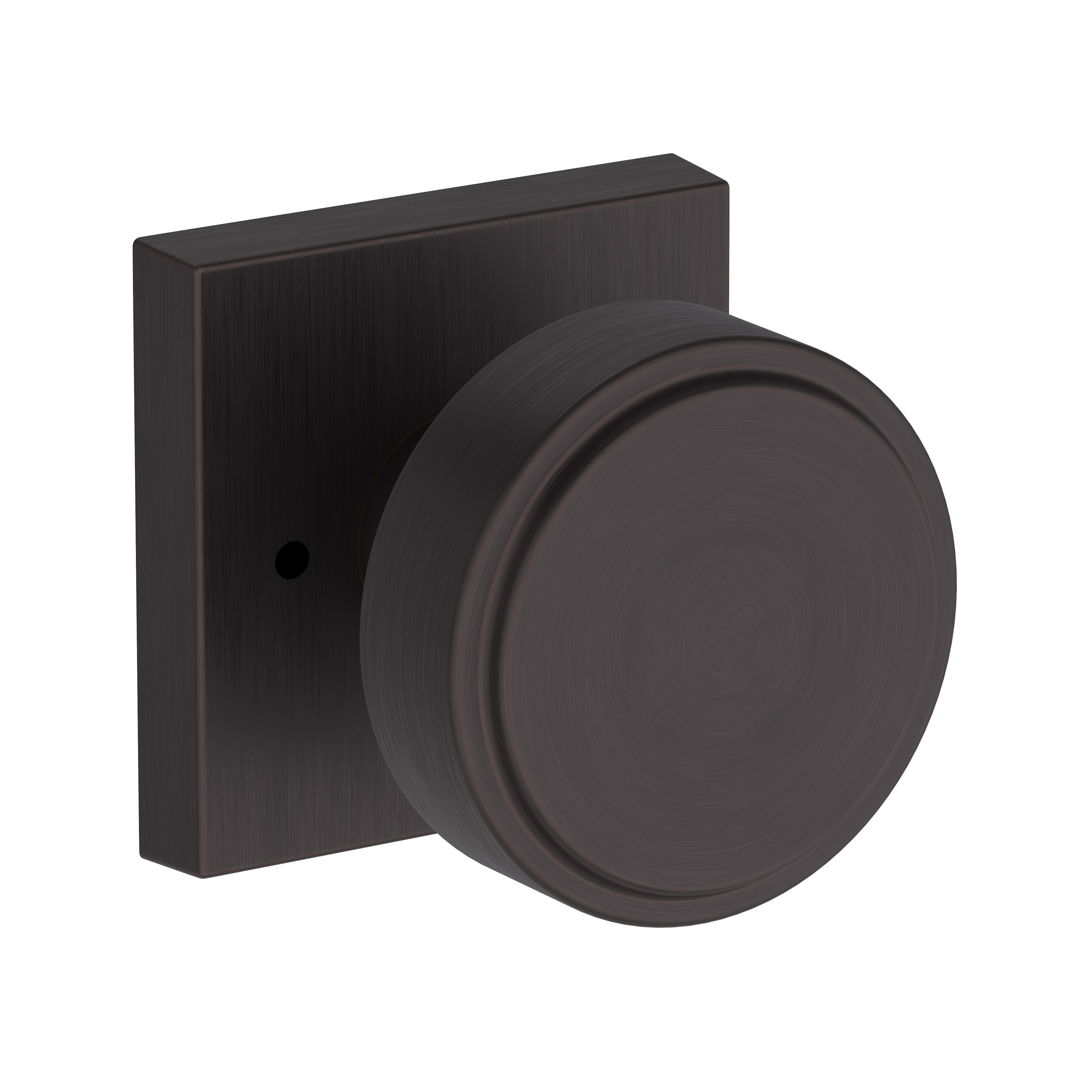 Baldwin Vashon Knob Set with Contemporary Square Rose