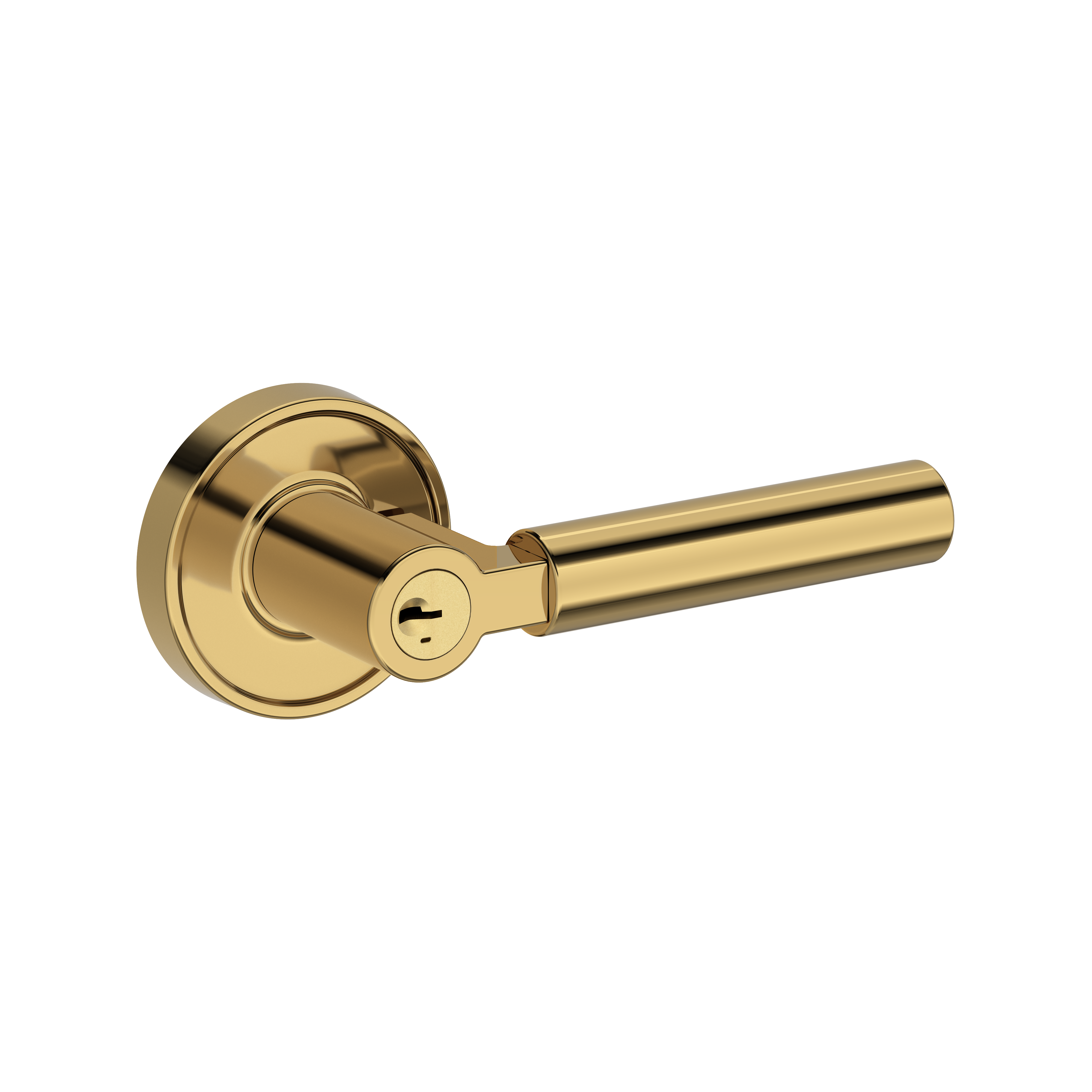 Baldwin Lake Forest Lever Set with Recessed Round Rose