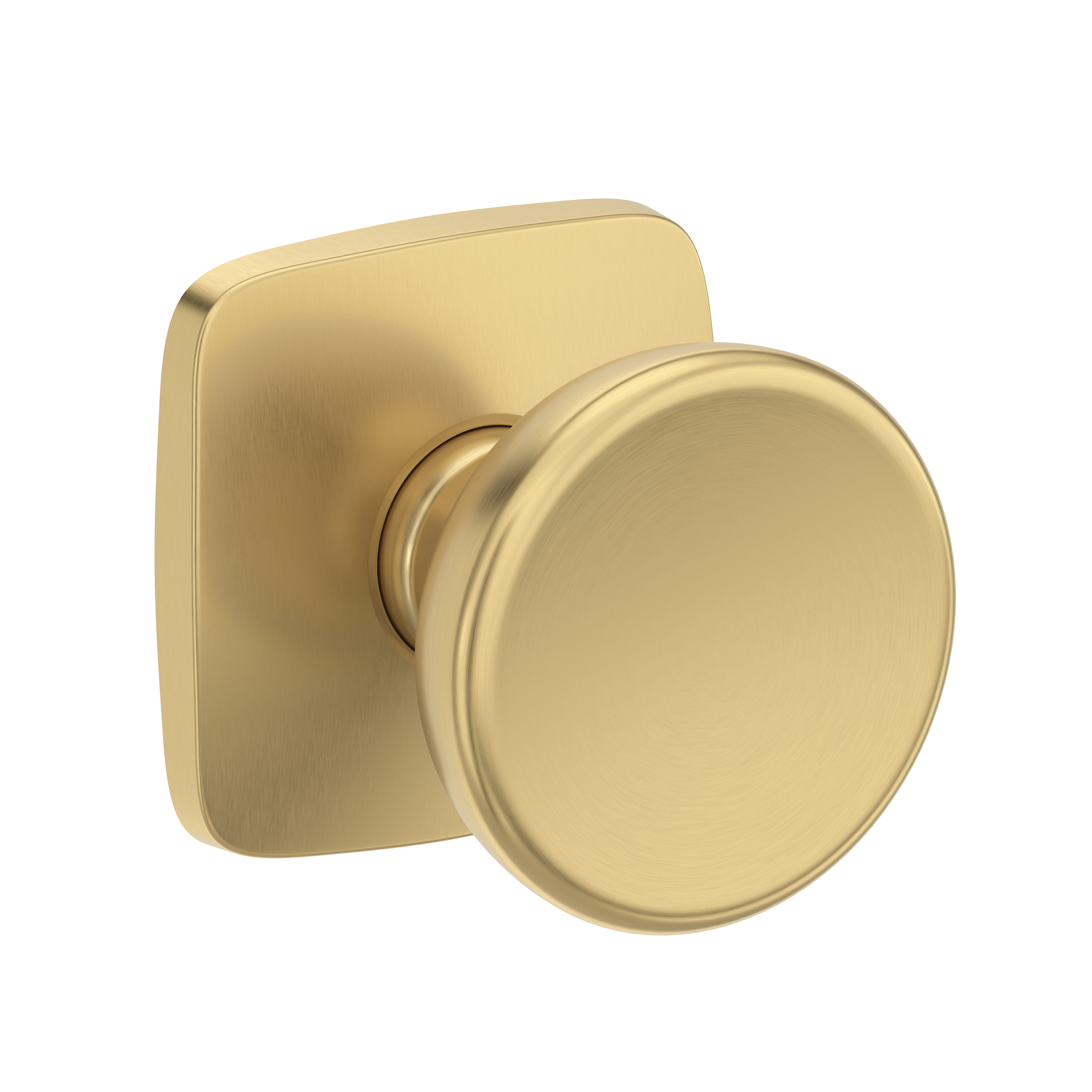 Baldwin Solvang Knob Set with Soft Square Rose