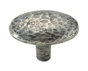 Manzoni Oval Hammered Pewter Cabinet Knob