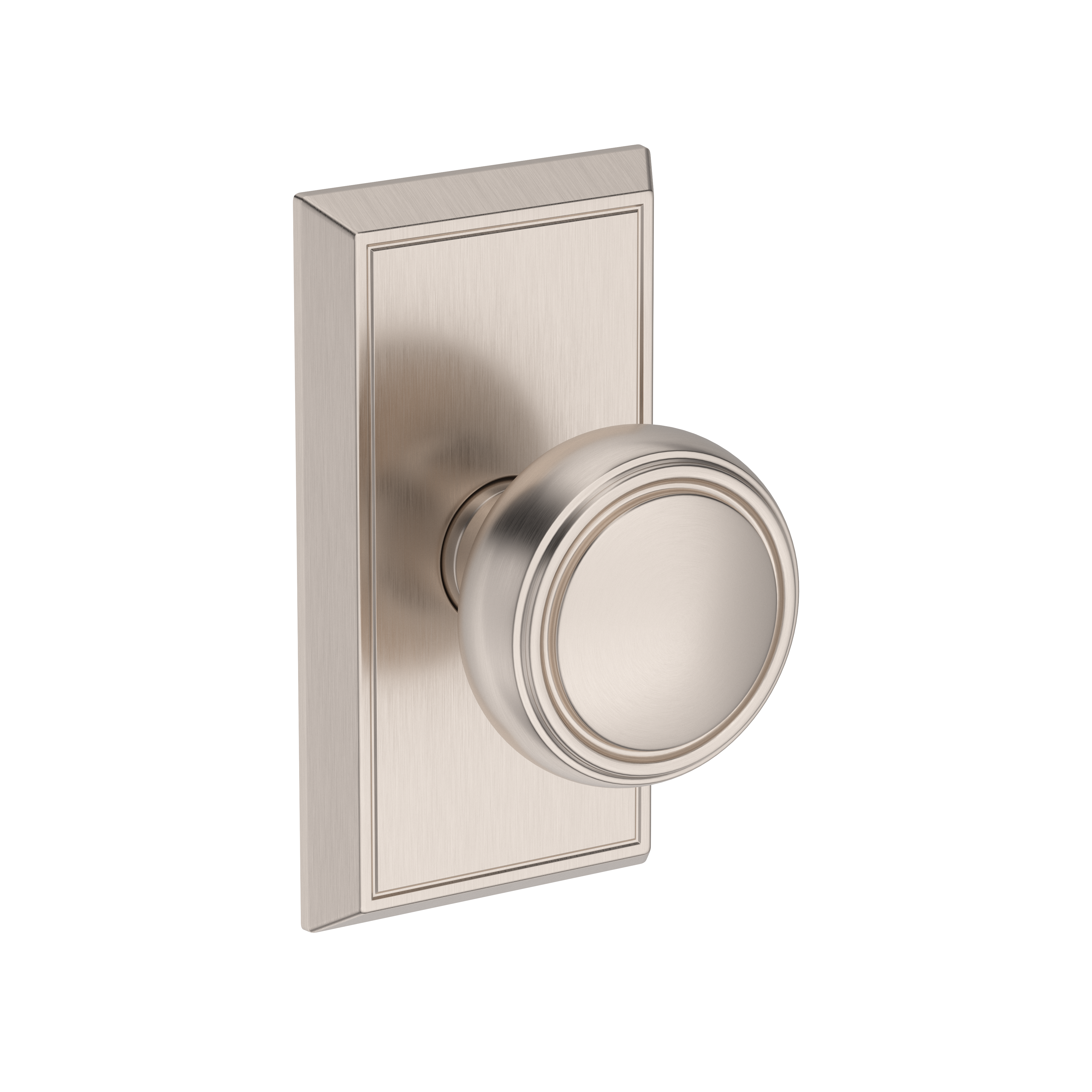 Baldwin Bremerton Knob Set with Chamfered 5" Rose