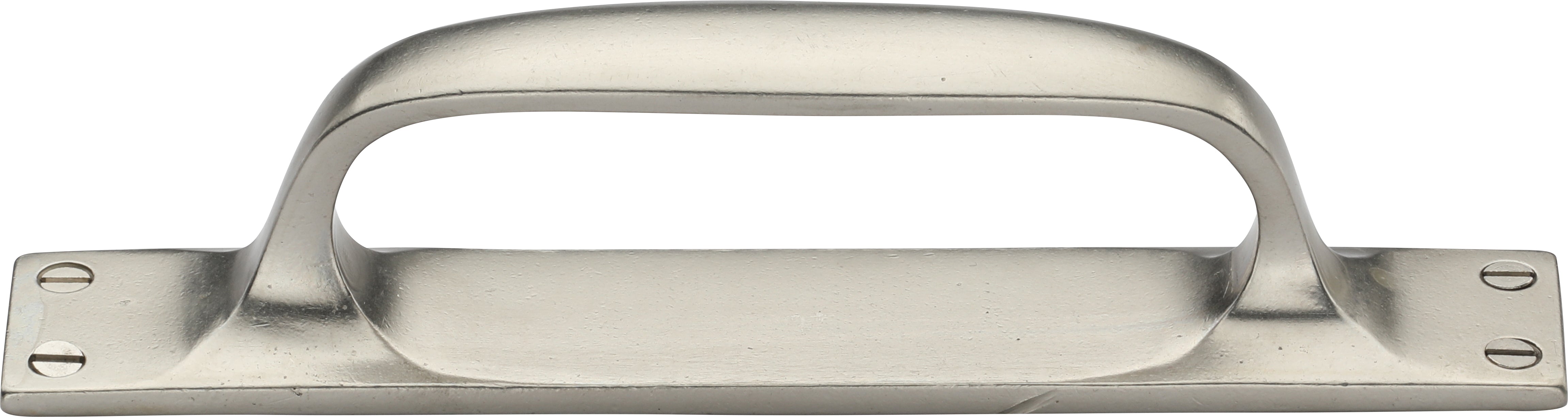 Ashley Norton Bronze Front Mounted Kitchen Cabinet Pull with Integrated Backplate