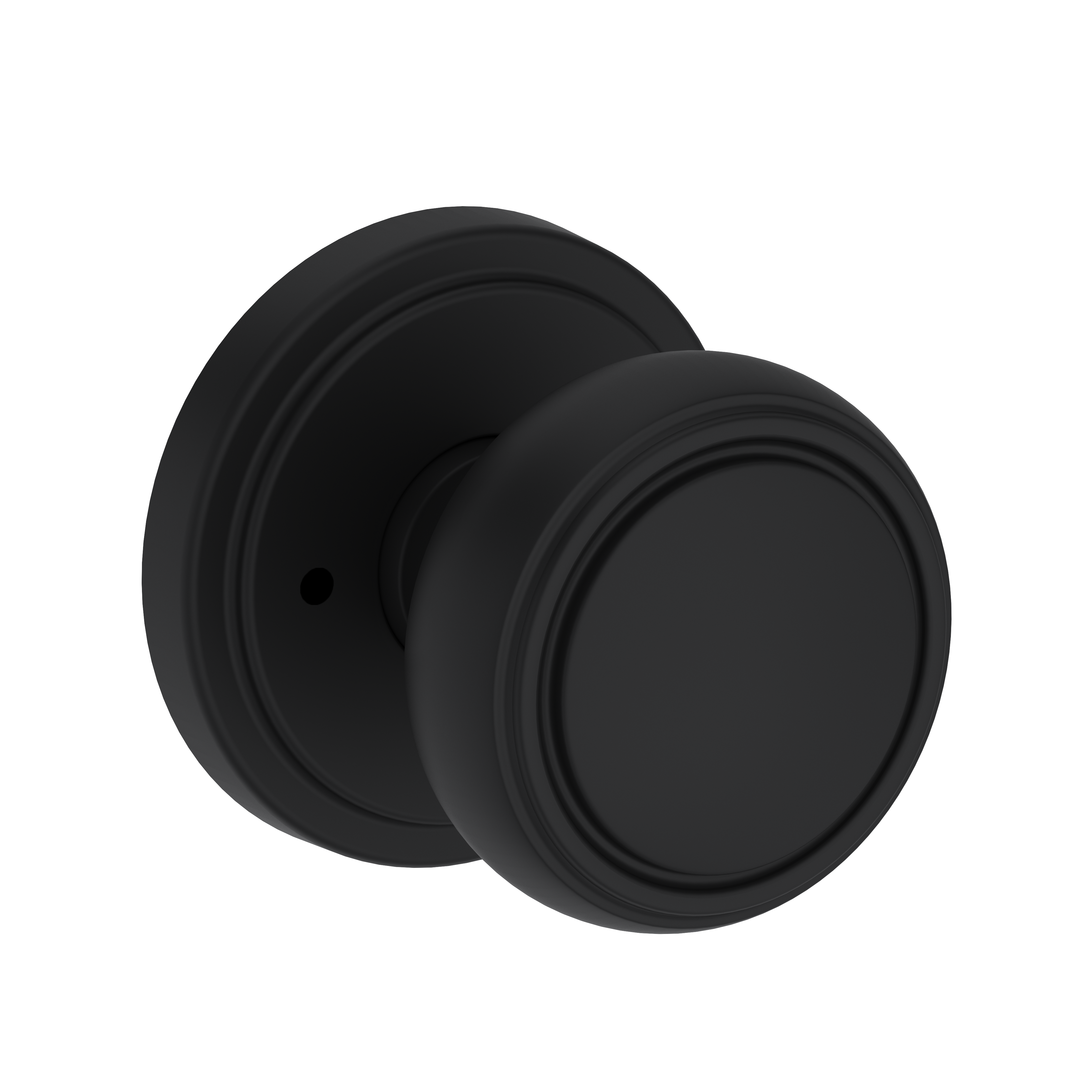 Baldwin Bremerton Knob Set with Stepped Round Rose