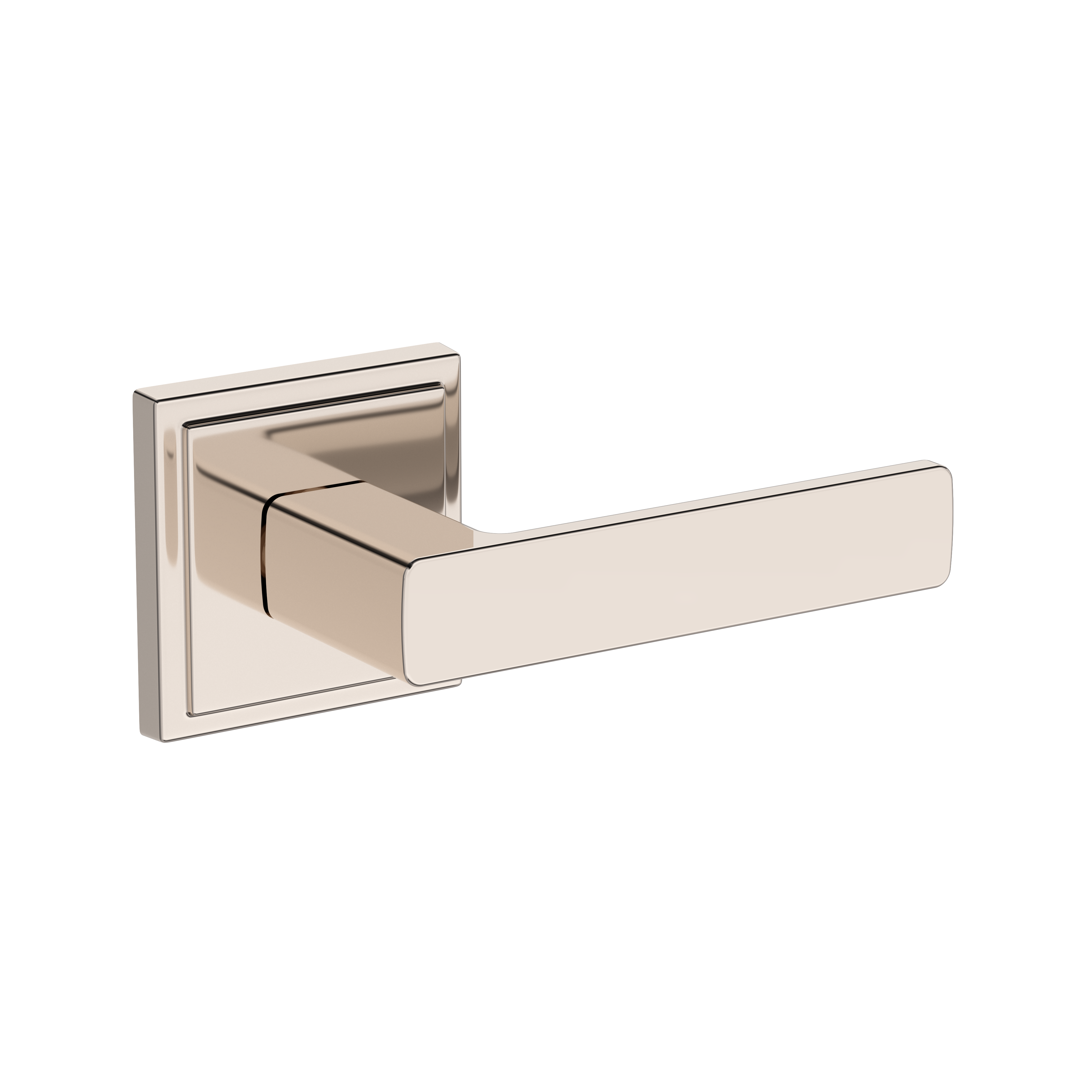 Baldwin Sharpewood Lever Set with Stepped Square Rose