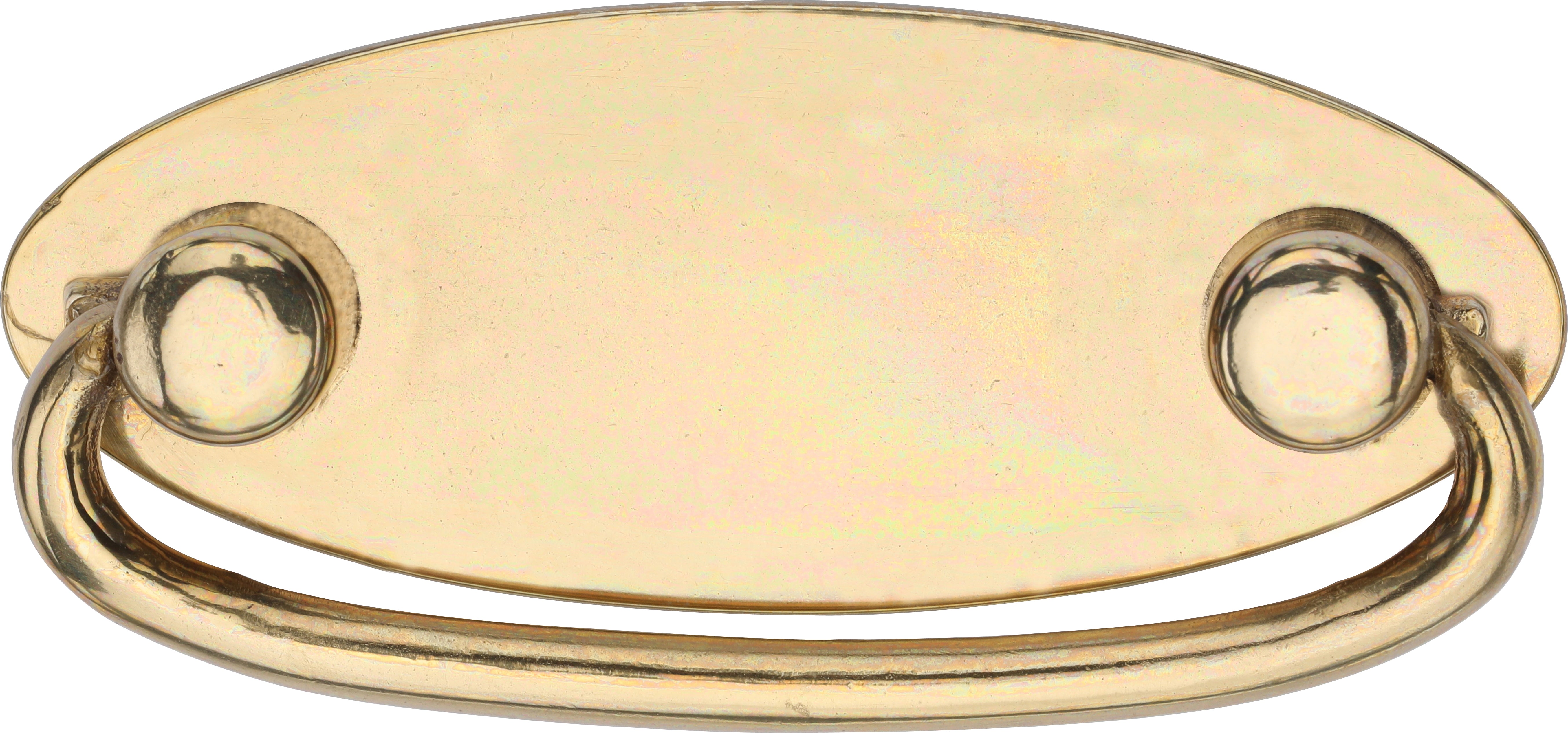 Ashley Norton Bronze Drop Pull on Oval plate