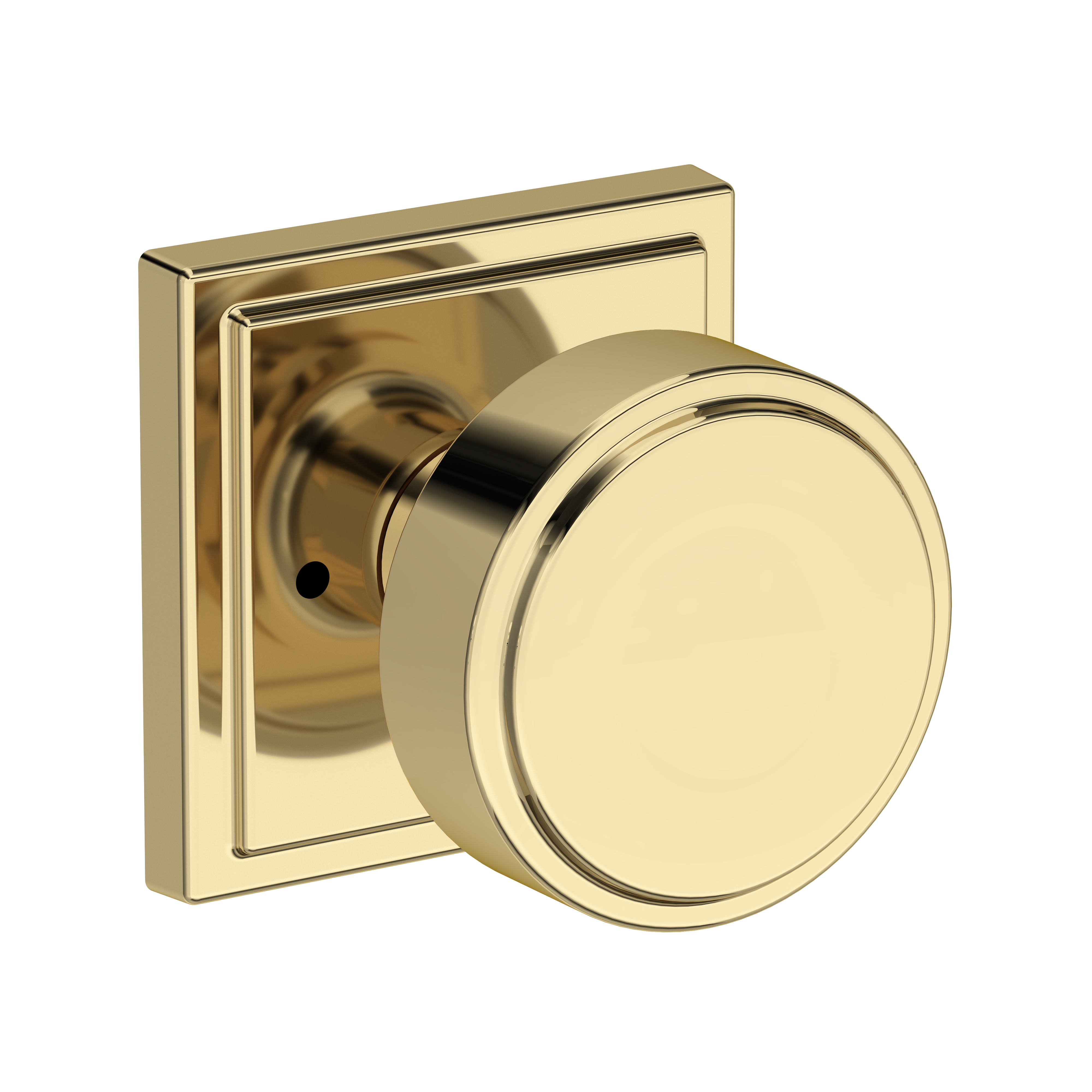 Baldwin Vashon Knob Set with Stepped Square Rose