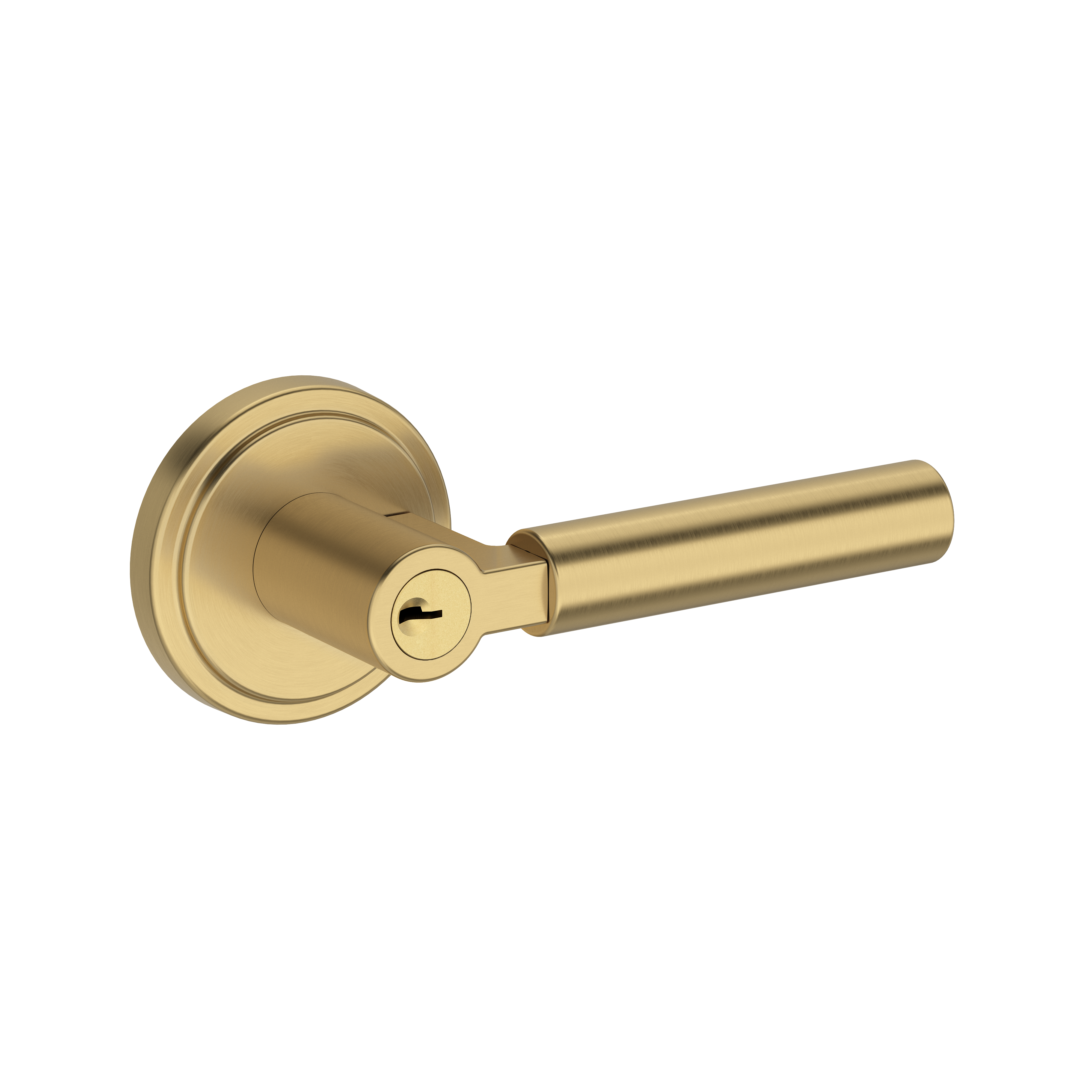 Baldwin Lake Forest Lever Set with Stepped Round Rose