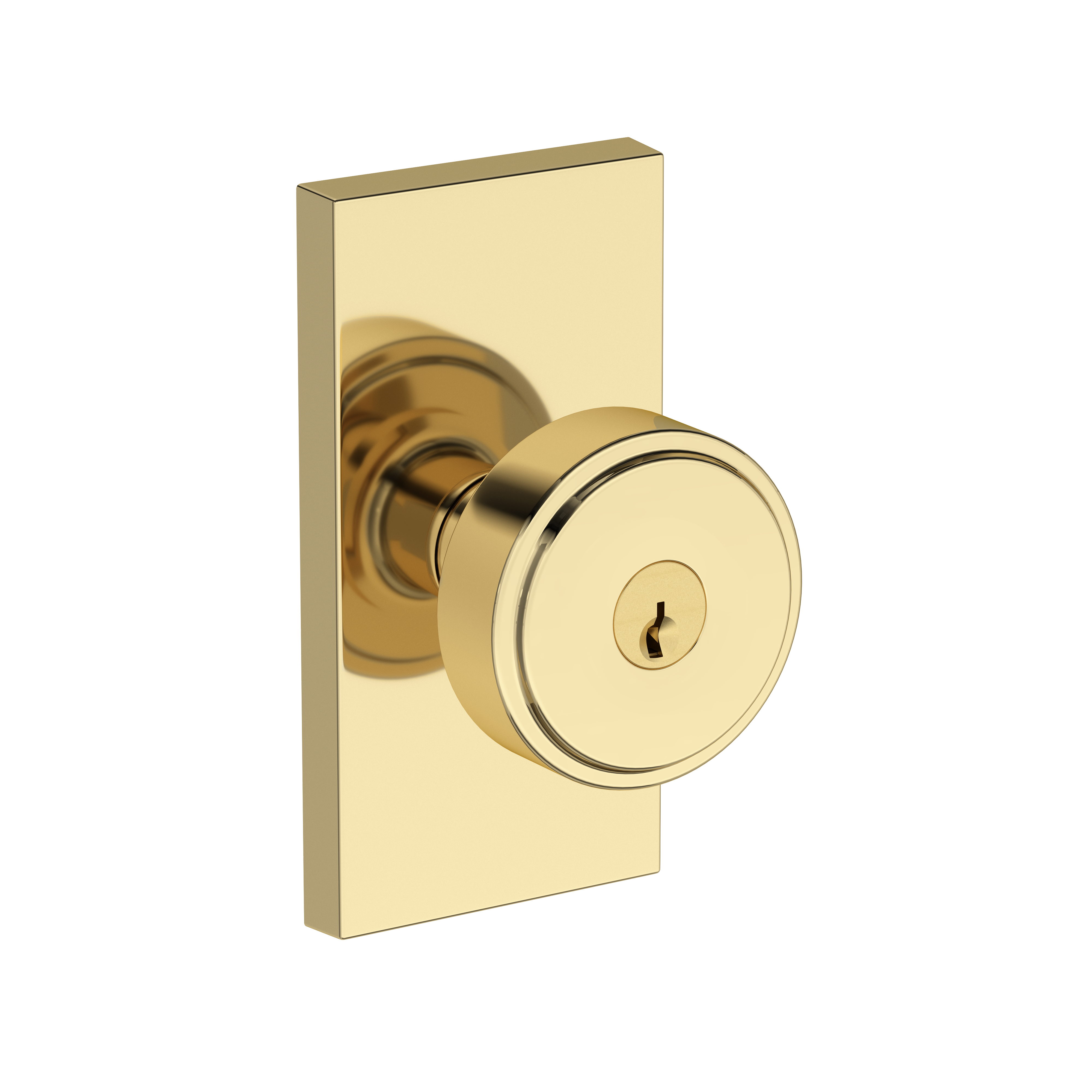 Baldwin Vashon Knob Set with Contemporary 5" Rose