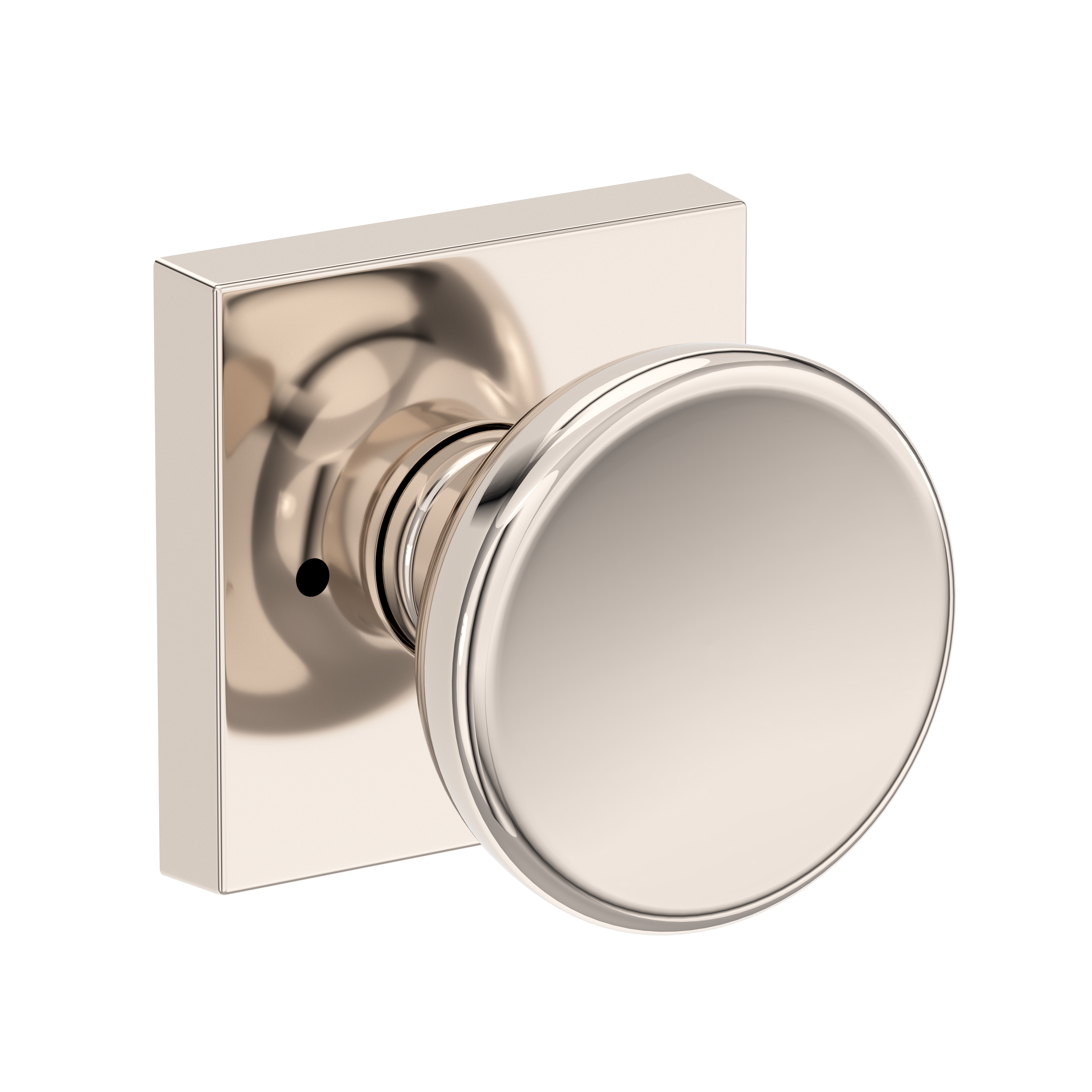 Baldwin Solvang Knob Set with Contemporary Square Rose