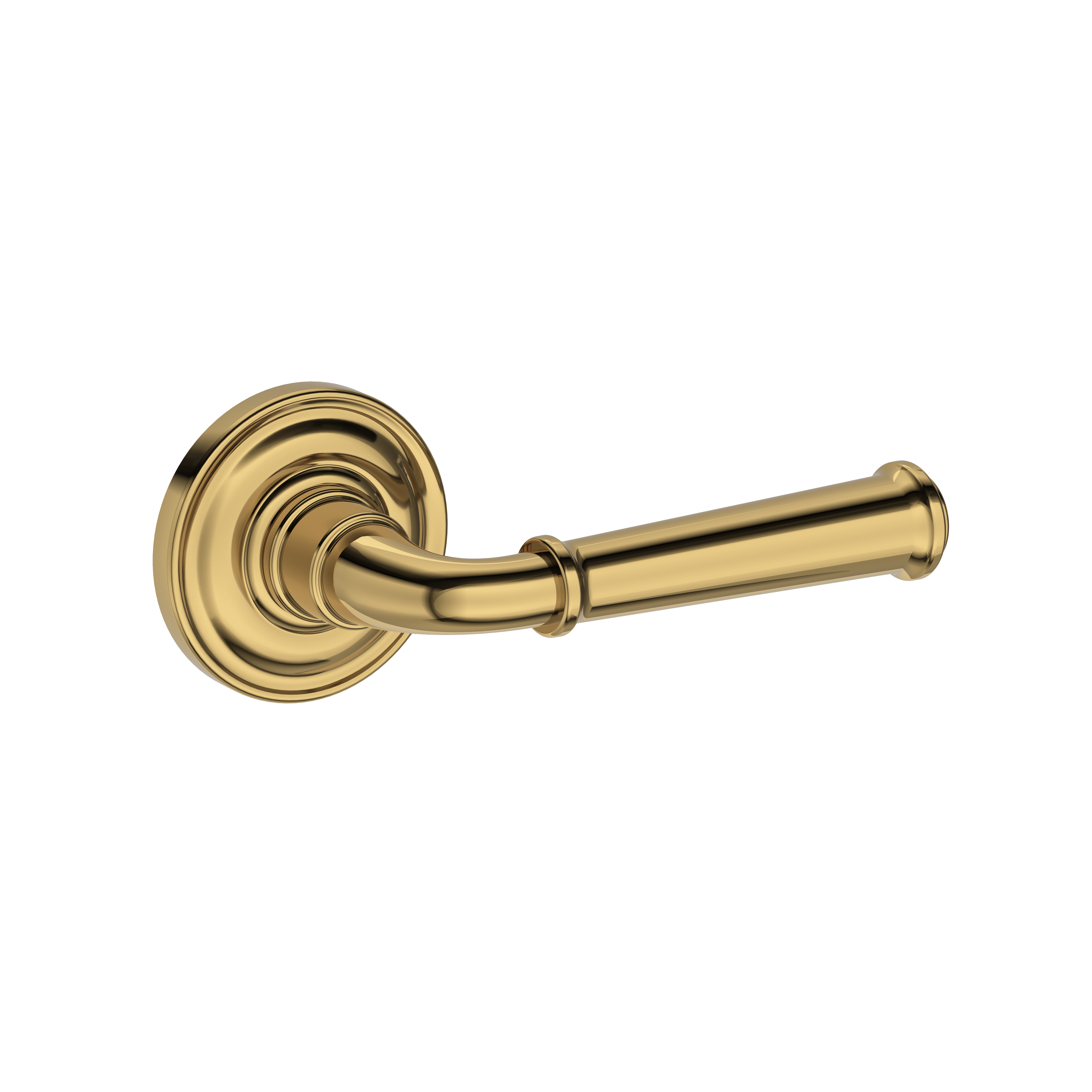 Baldwin Dunsmoor Lever Set with Traditional Round Rose