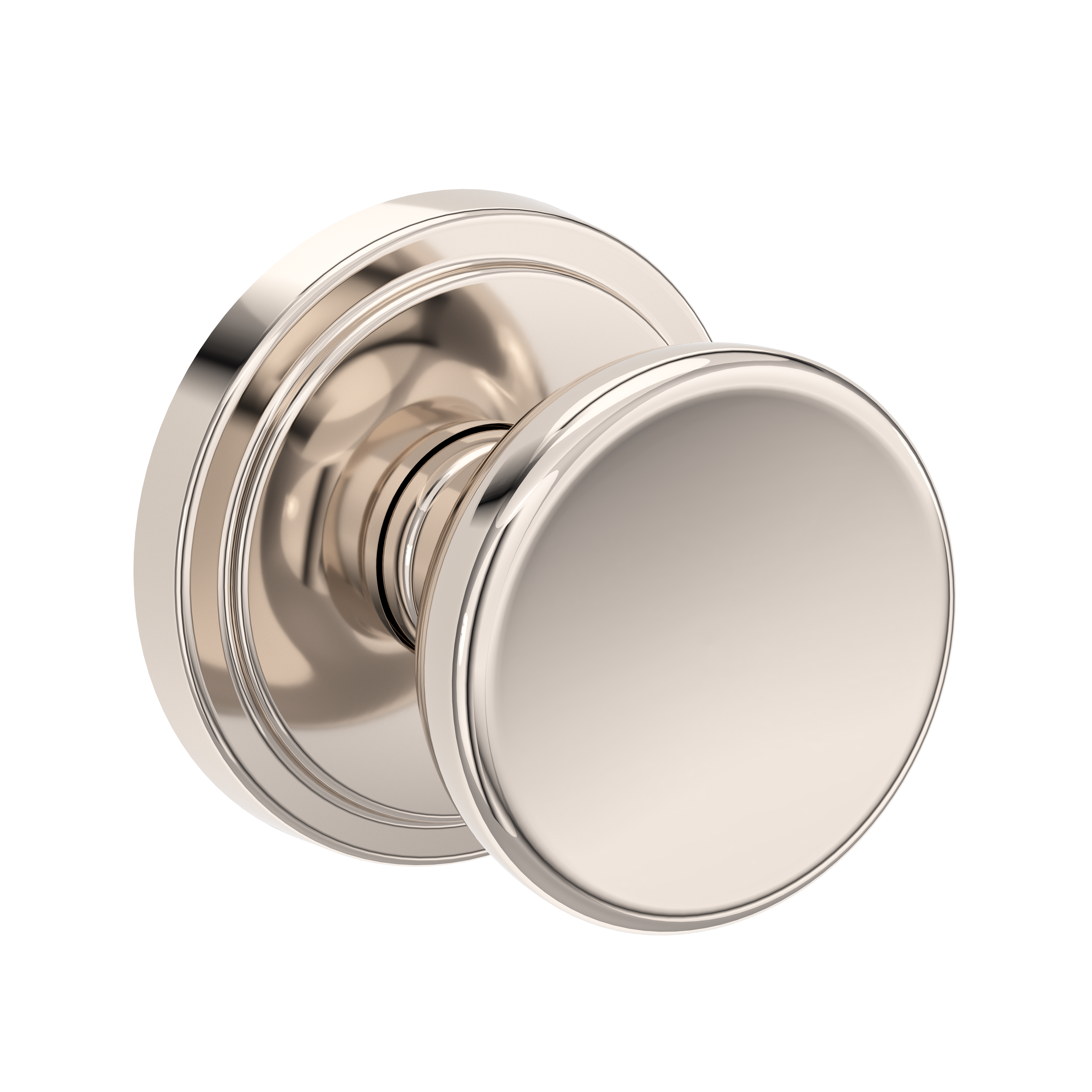 Baldwin Solvang Knob Set with Stepped Round Rose