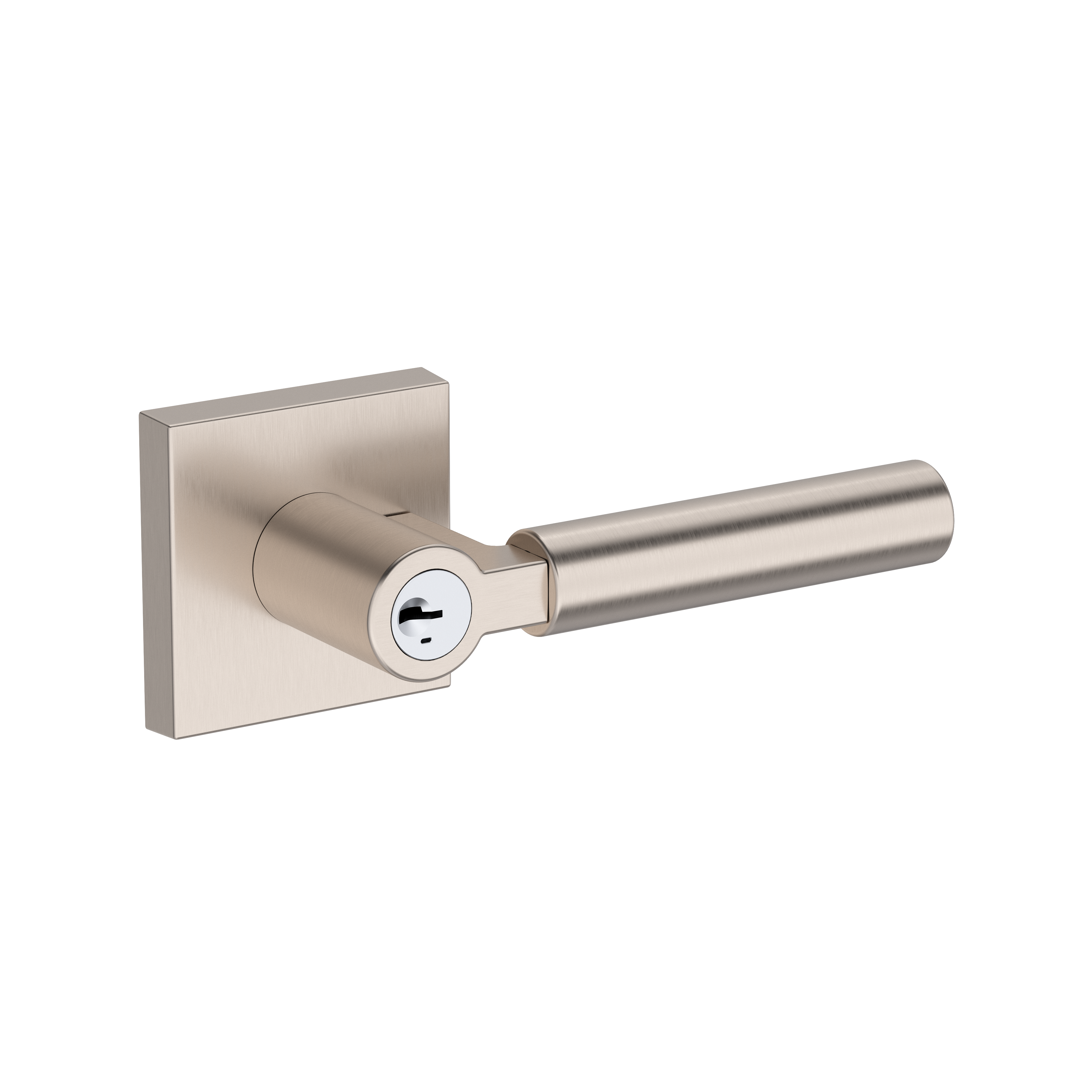 Baldwin Lake Forest Lever Set with Contemporary Square Rose