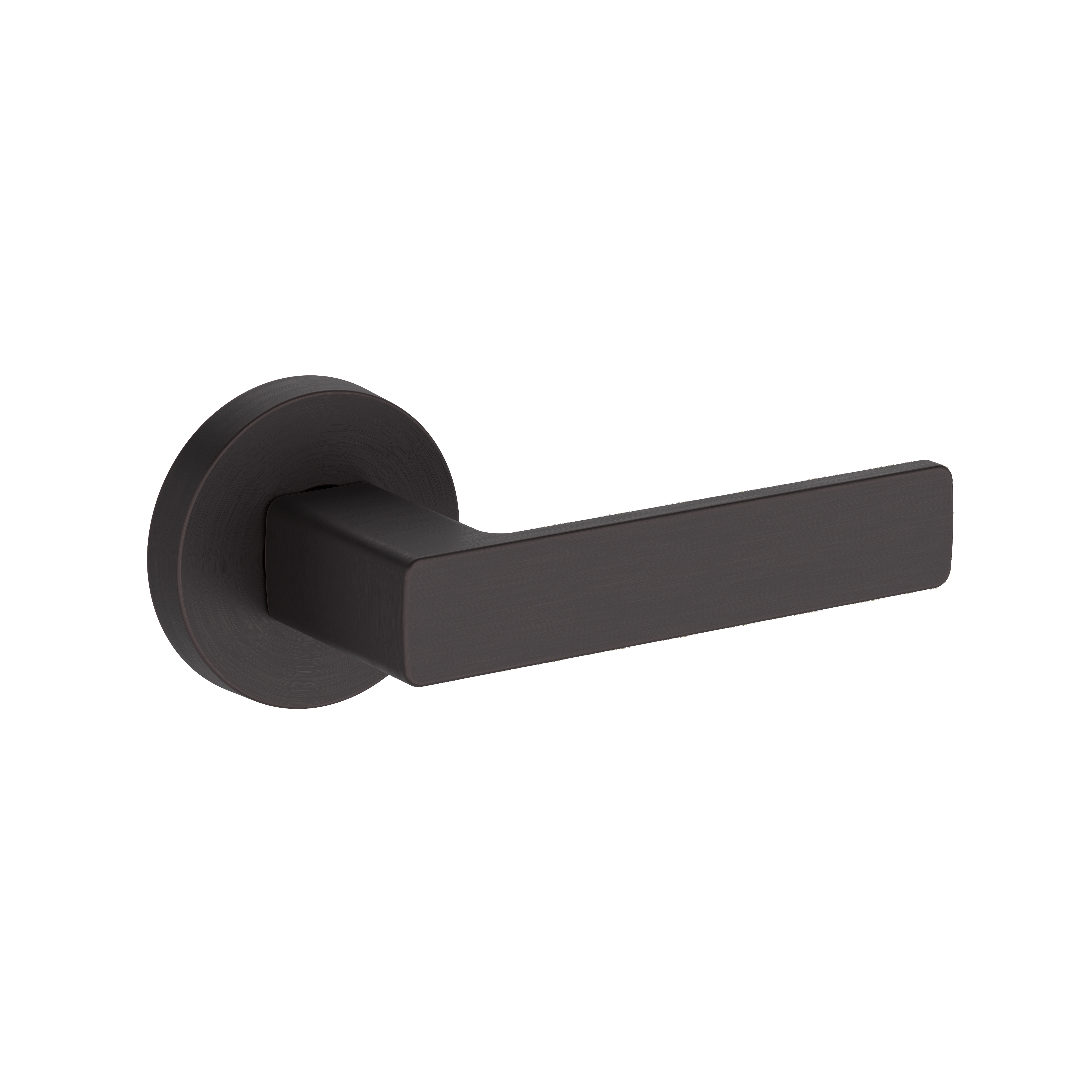 Baldwin Sharpewood Lever Set with Contemporary Round Rose