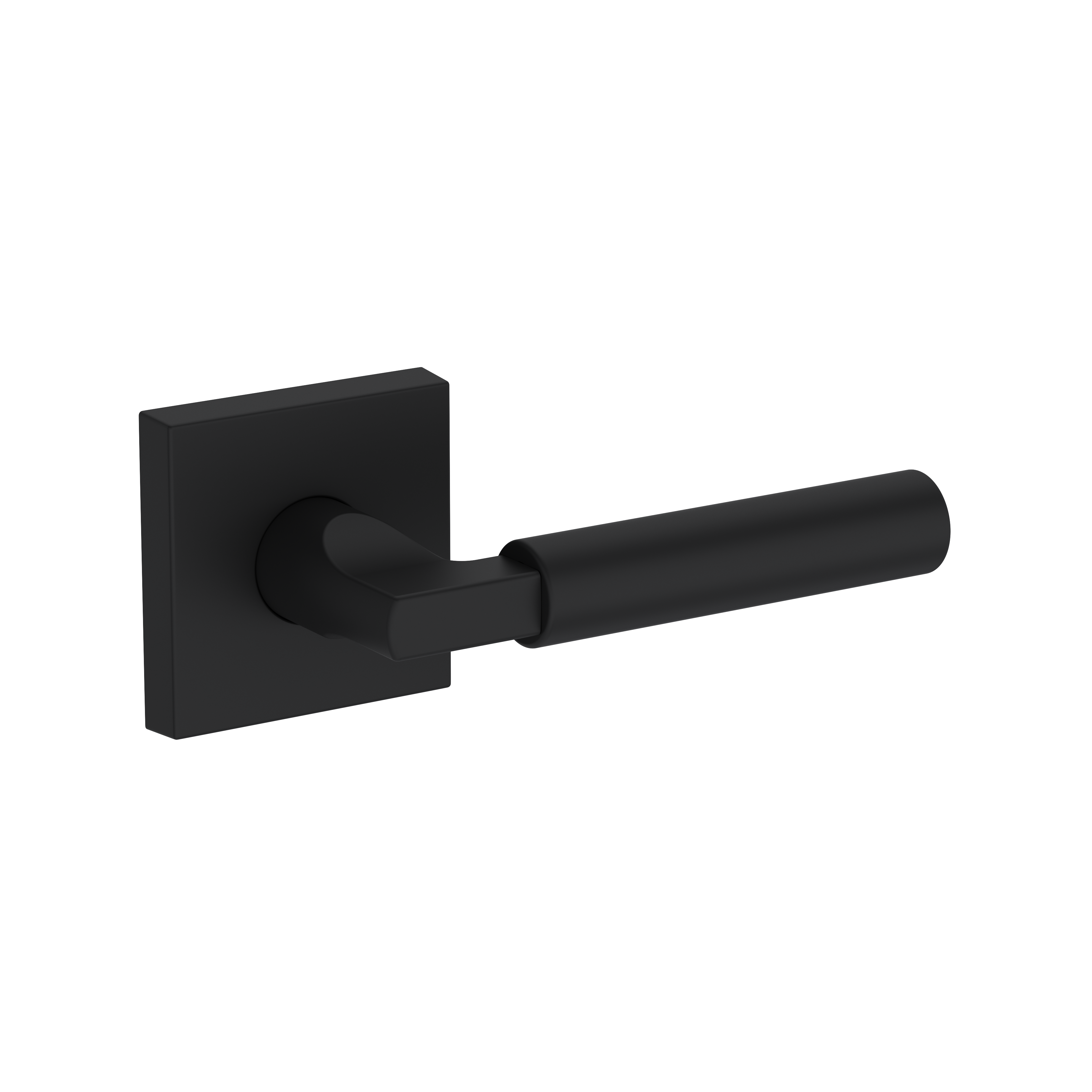 Baldwin Lake Forest Lever Set with Contemporary Square Rose