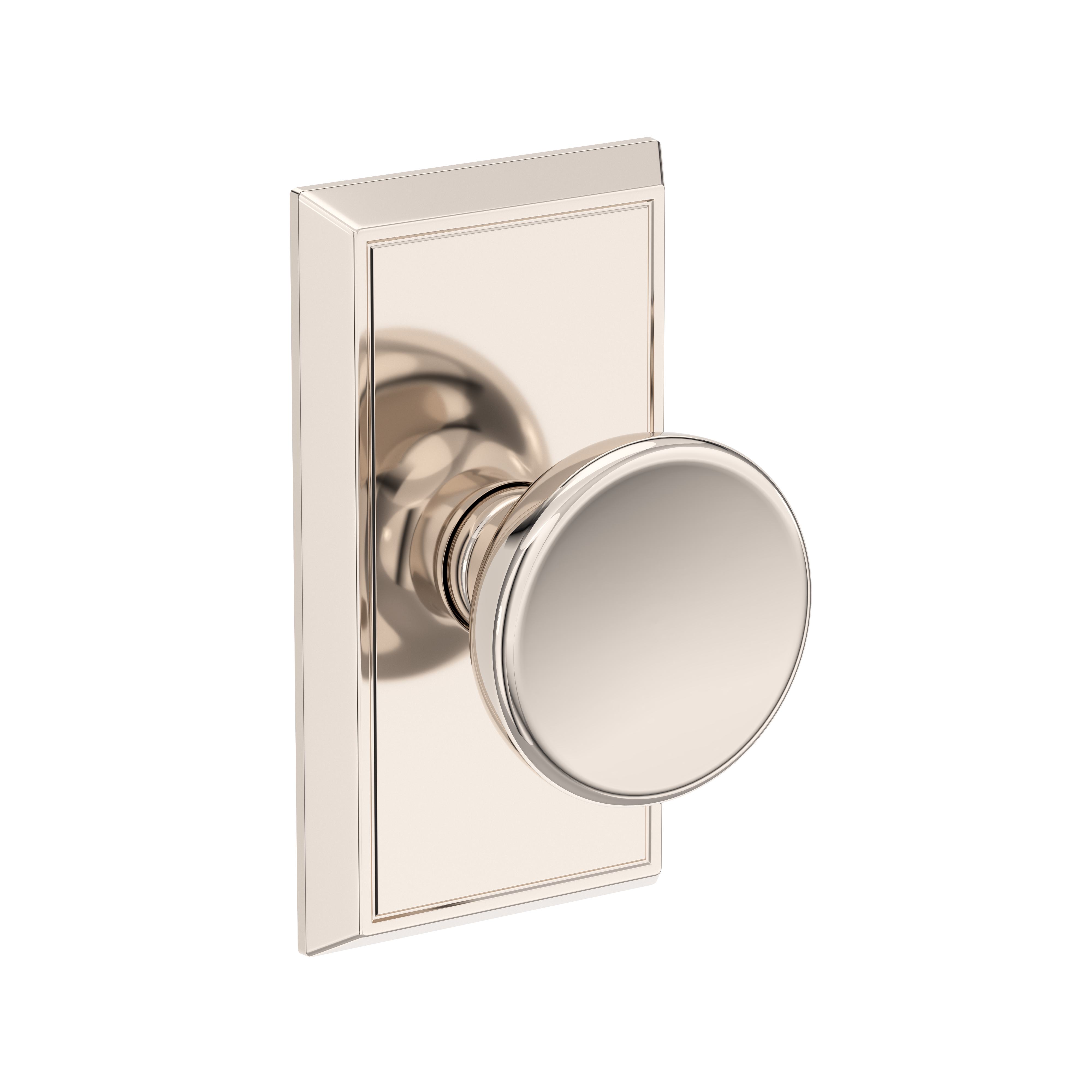 Baldwin Solvang Knob Set with Chamfered 5" Rose