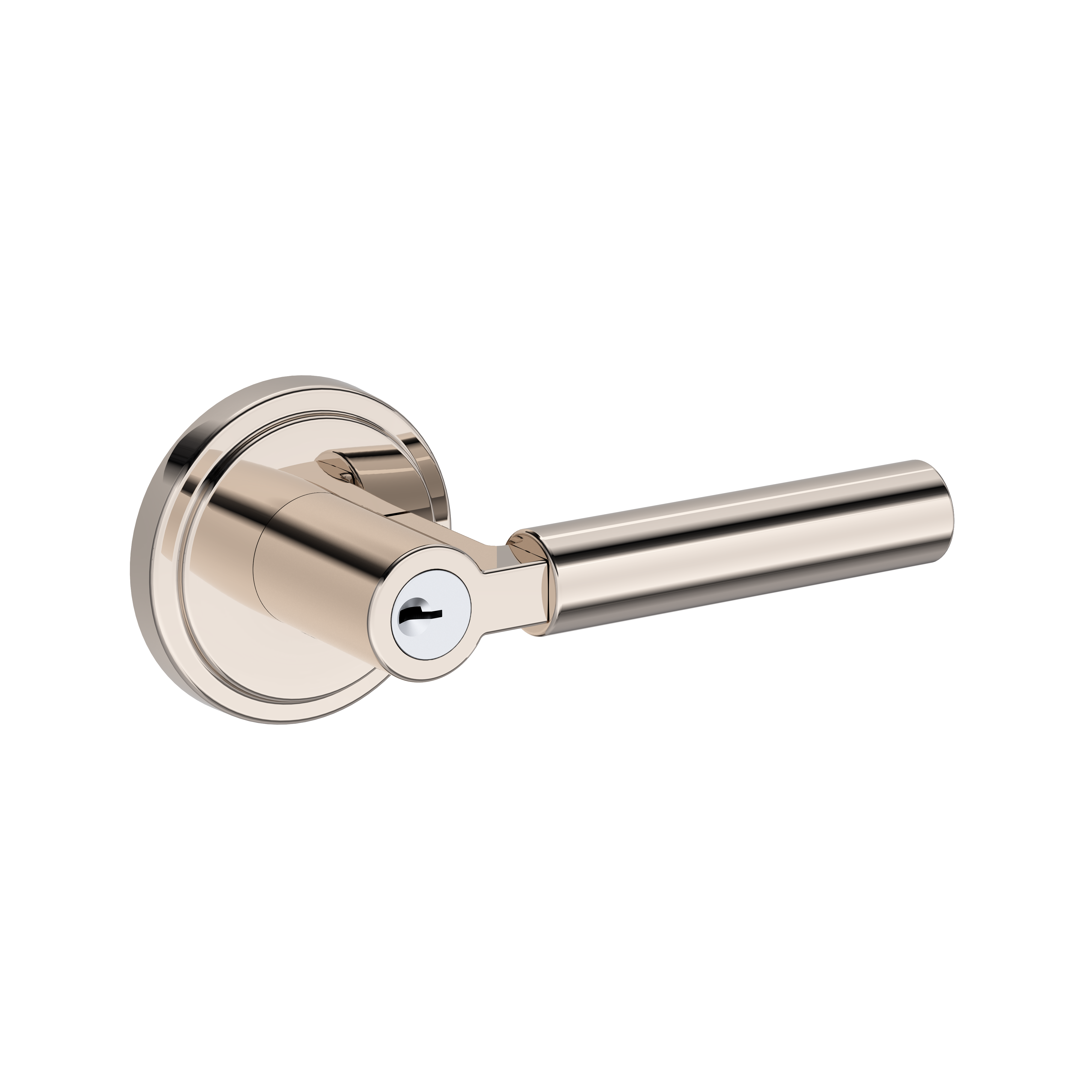 Baldwin Lake Forest Lever Set with Stepped Round Rose