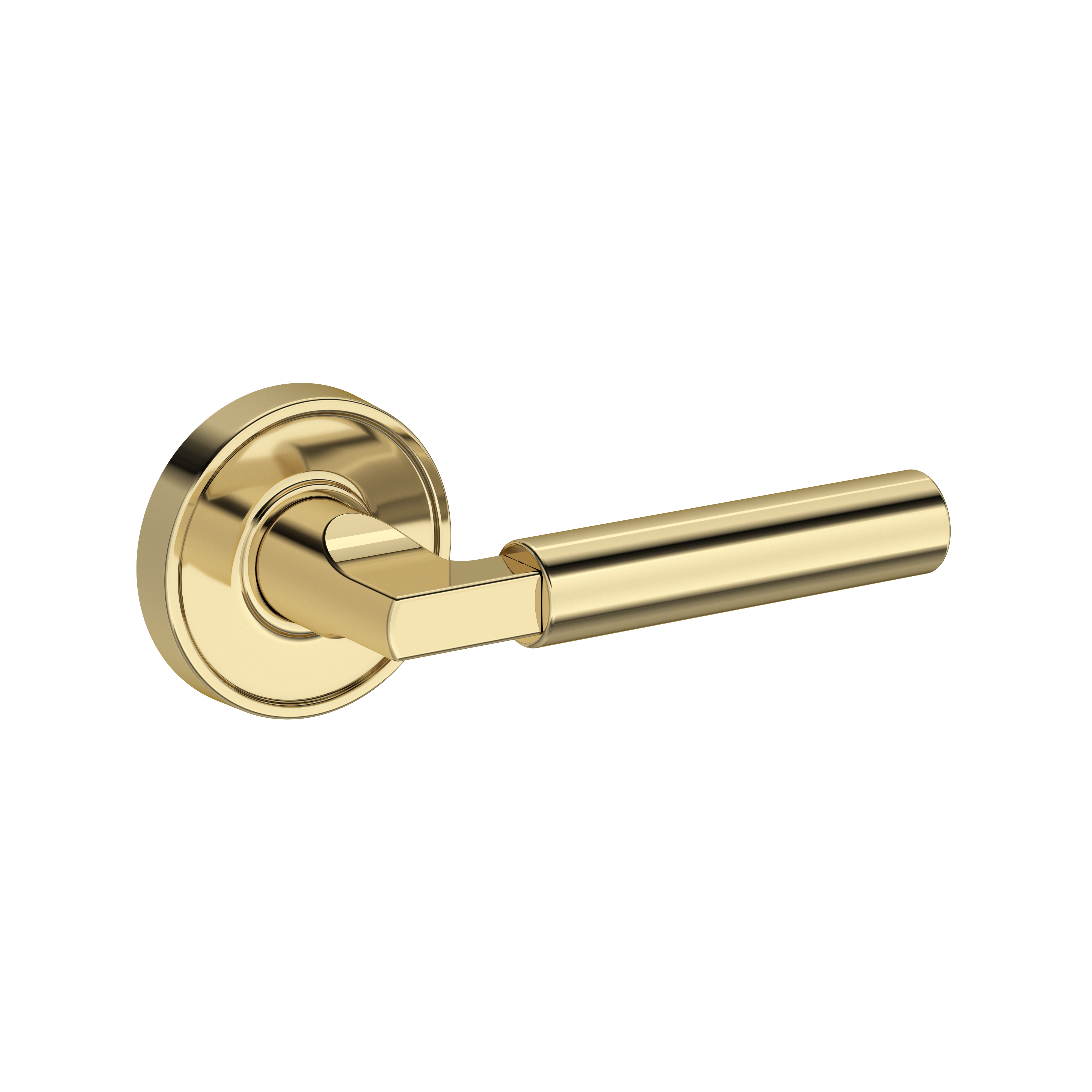 Baldwin Lake Forest Lever Set with Recessed Round Rose