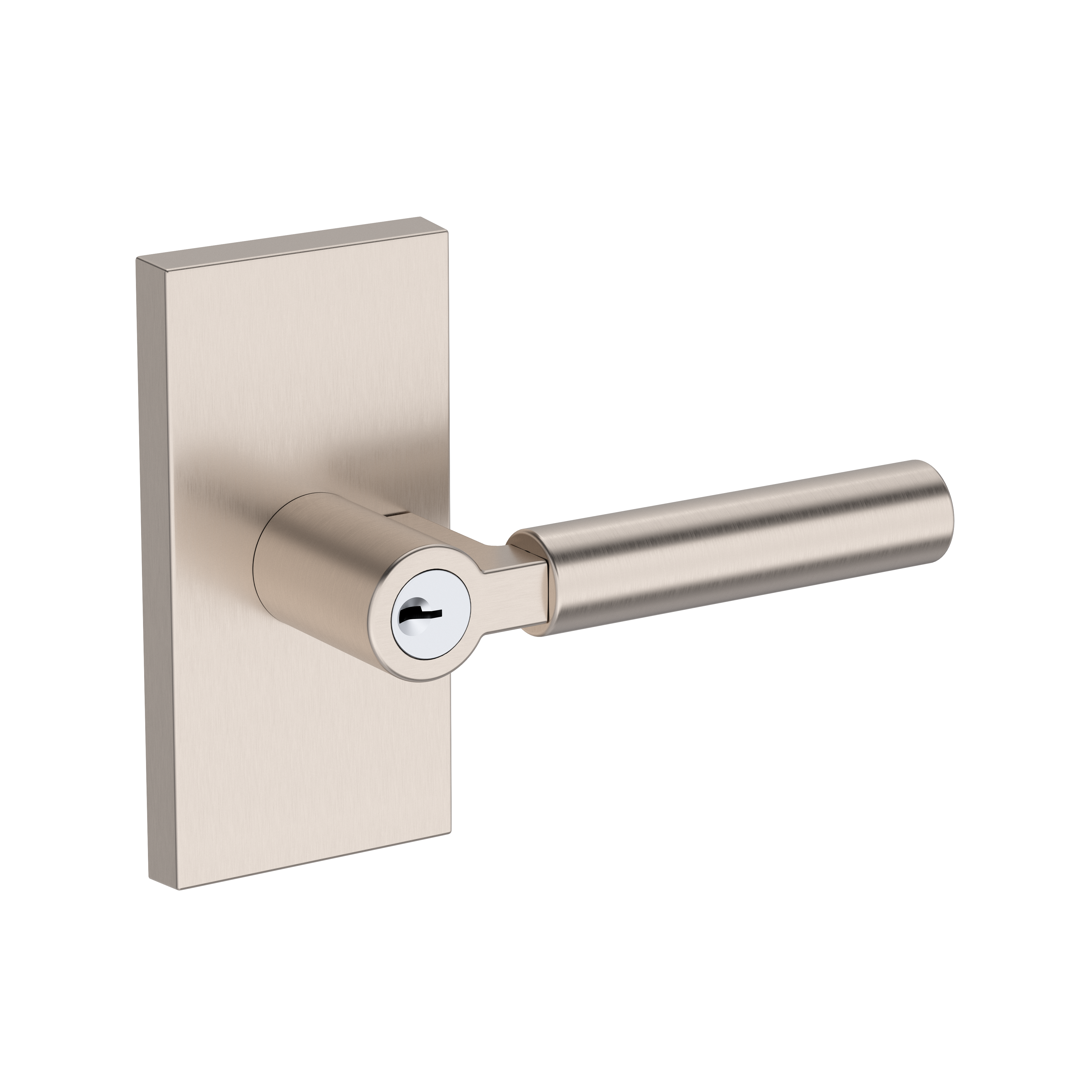 Baldwin Lake Forest Lever Set with Contemporary 5" Rose