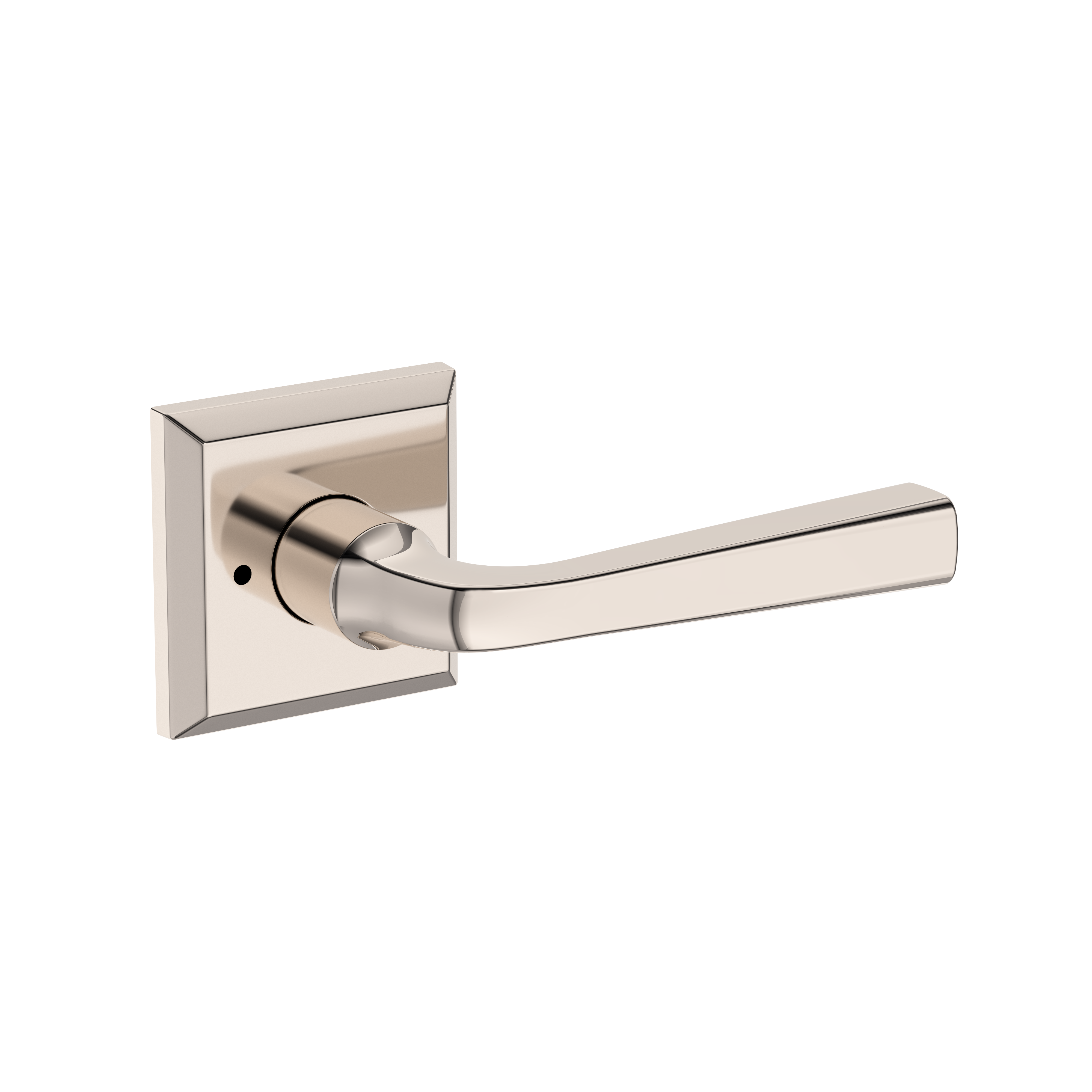 Baldwin Kingvale Lever Set with Traditional Square Rose