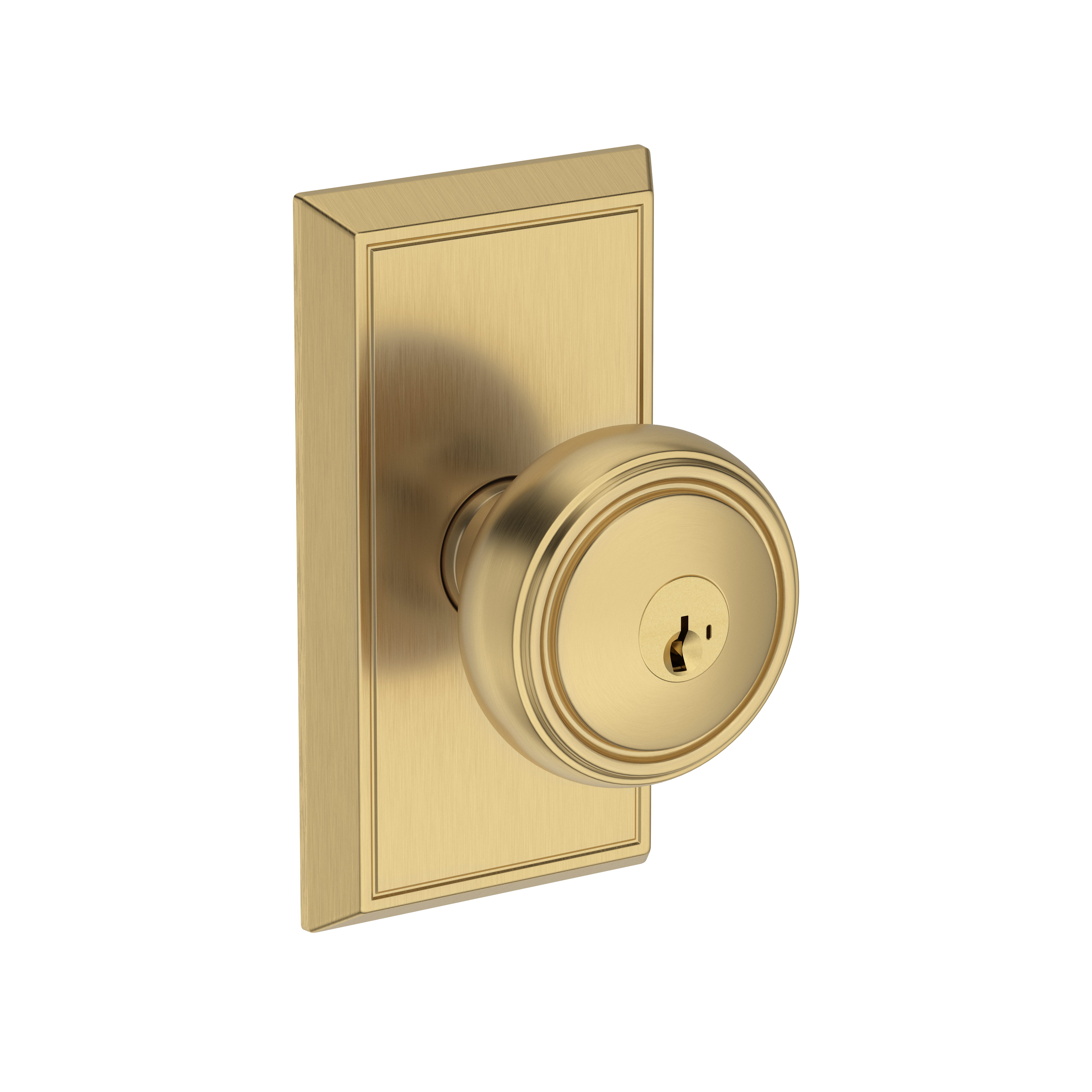 Baldwin Bremerton Knob Set with Chamfered 5" Rose