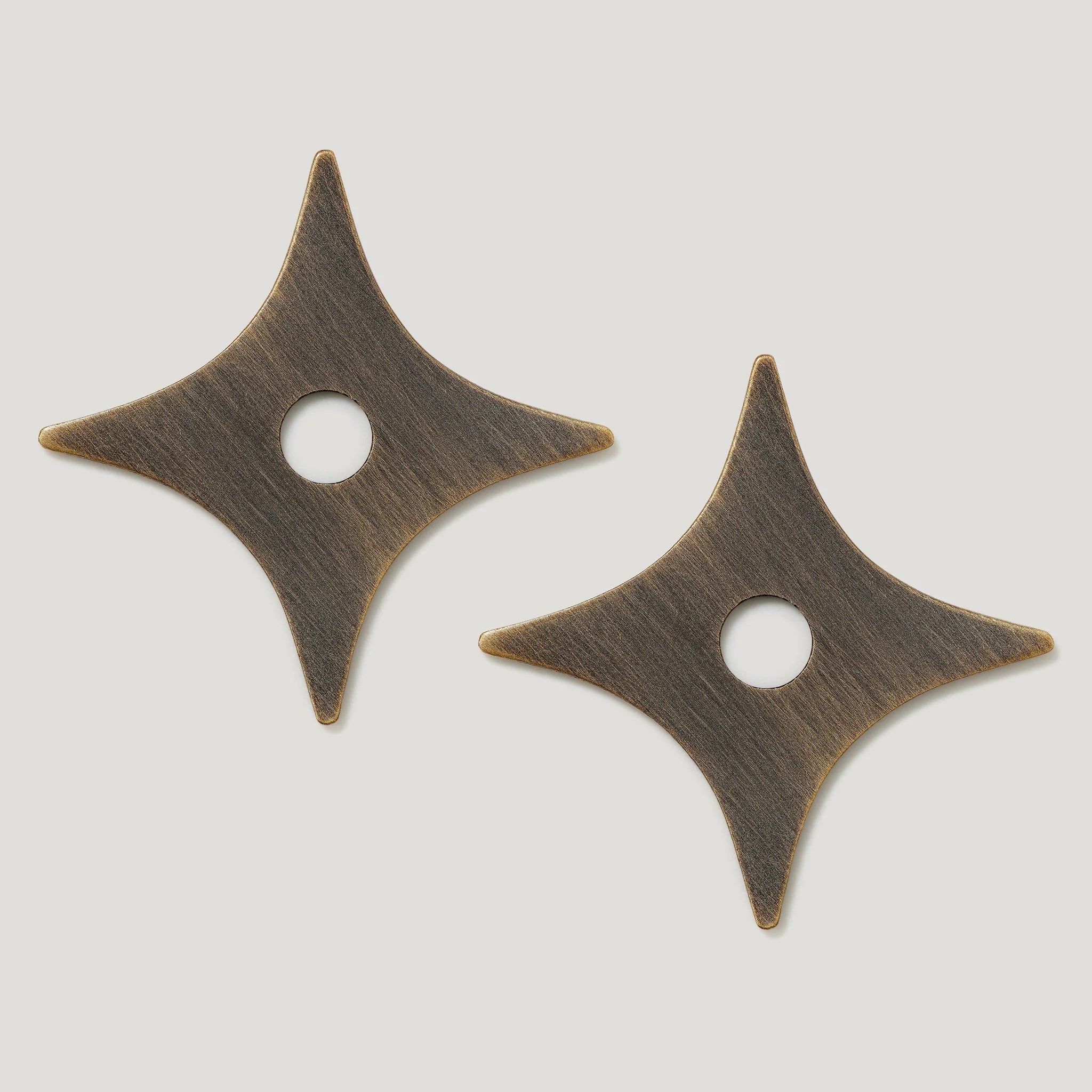 Plank ADA Pair of Small Star Pull Backplate