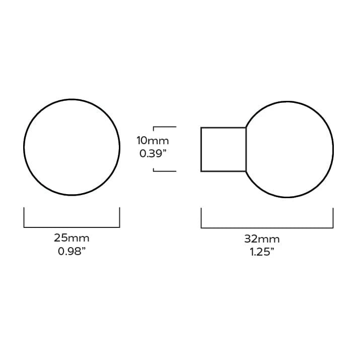 Plank BOBBIN Rounded Knob
