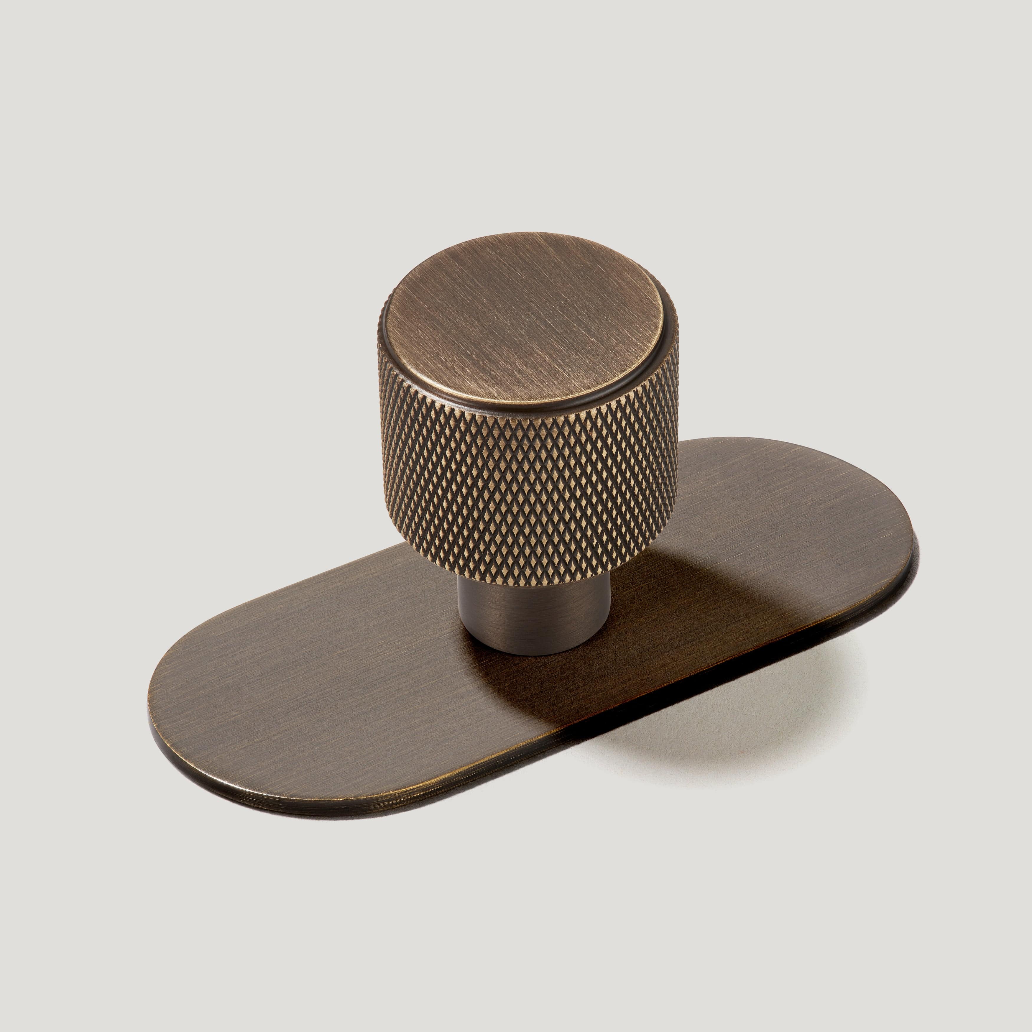 Plank REVILL Knurled Button Cabinet Knob