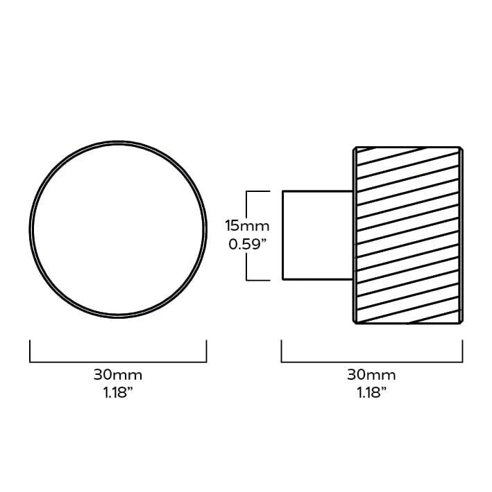 Plank SWIFT Swirled Cabinet Knob