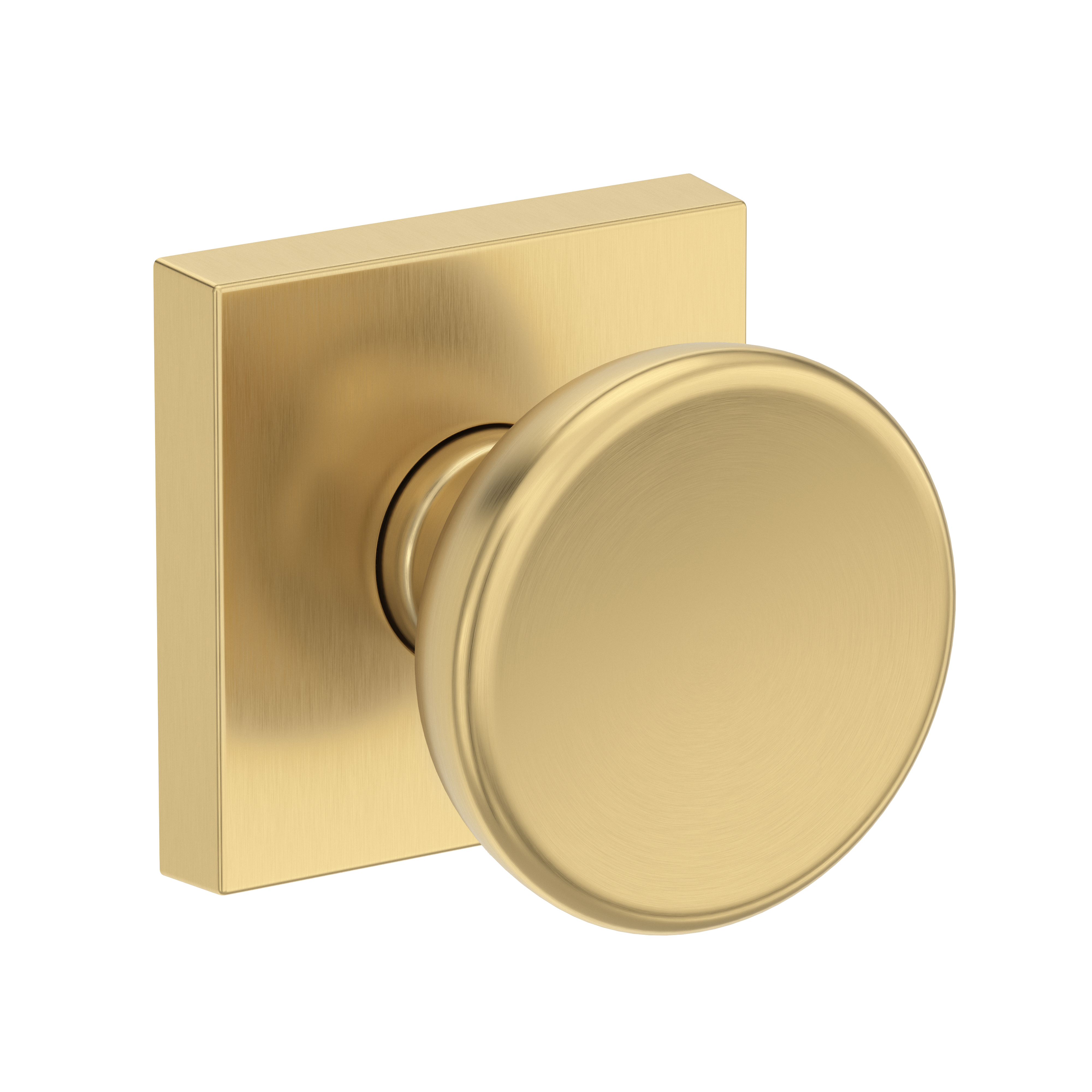 Baldwin Solvang Knob Set with Contemporary Square Rose