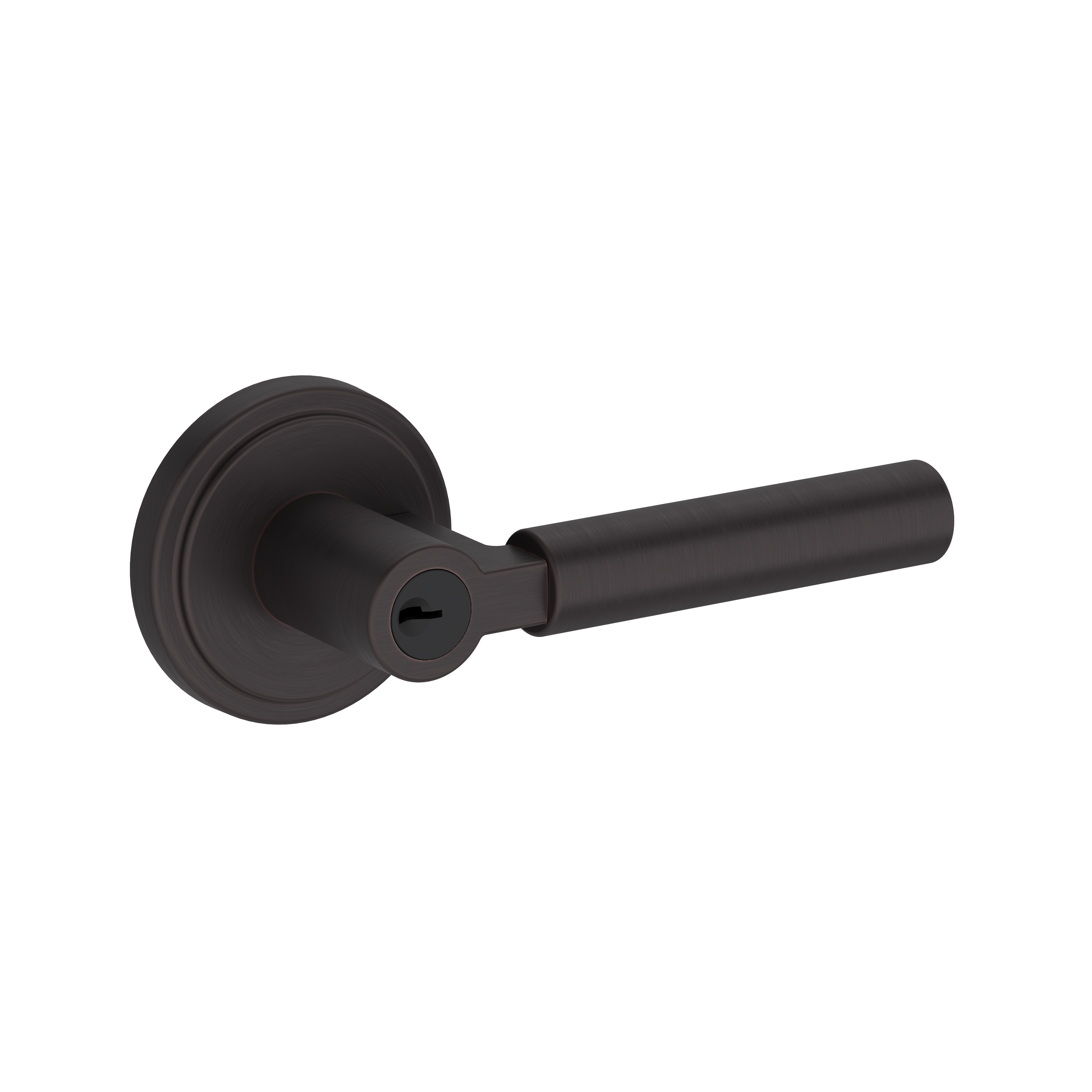 Baldwin Lake Forest Lever Set with Stepped Round Rose