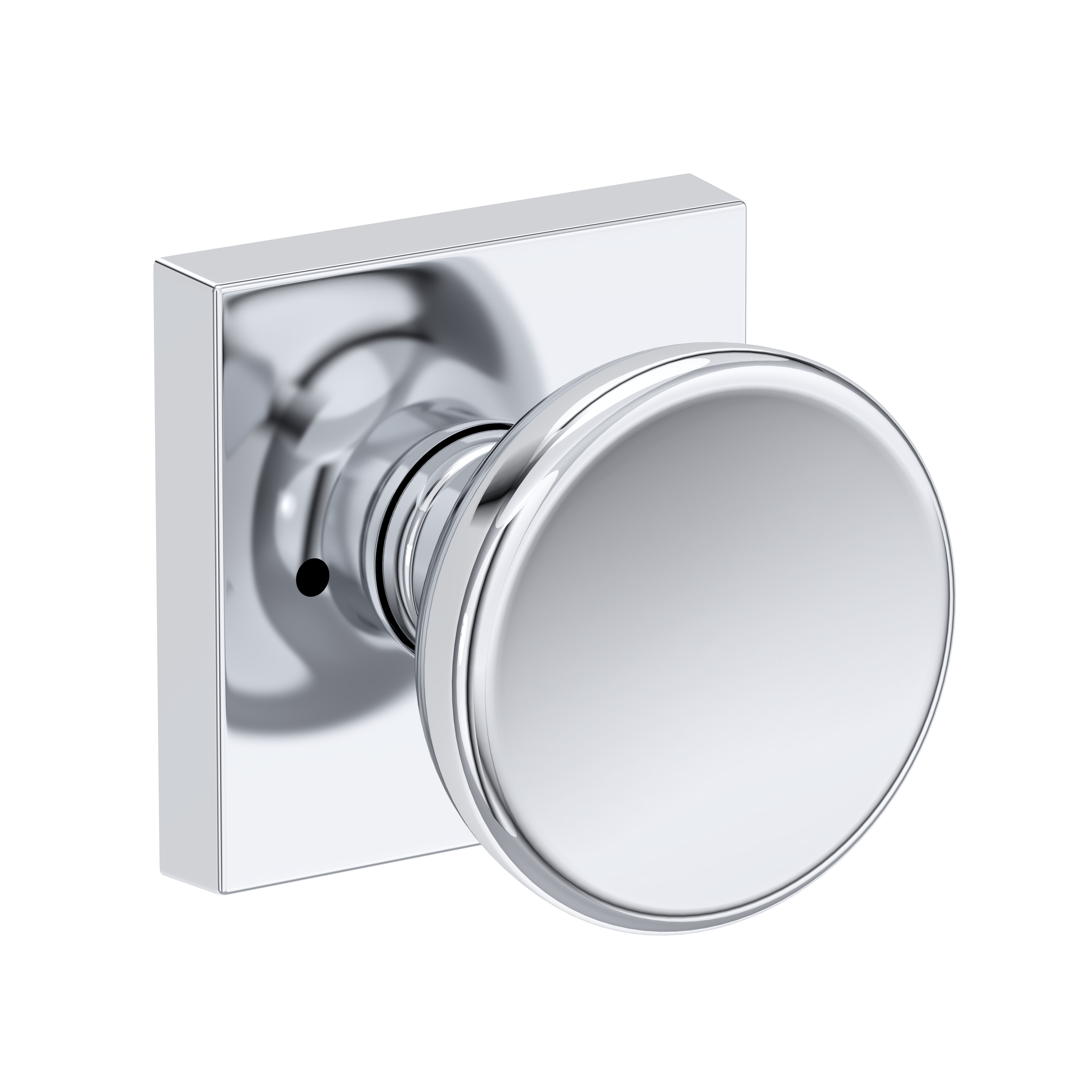 Baldwin Solvang Knob Set with Contemporary Square Rose