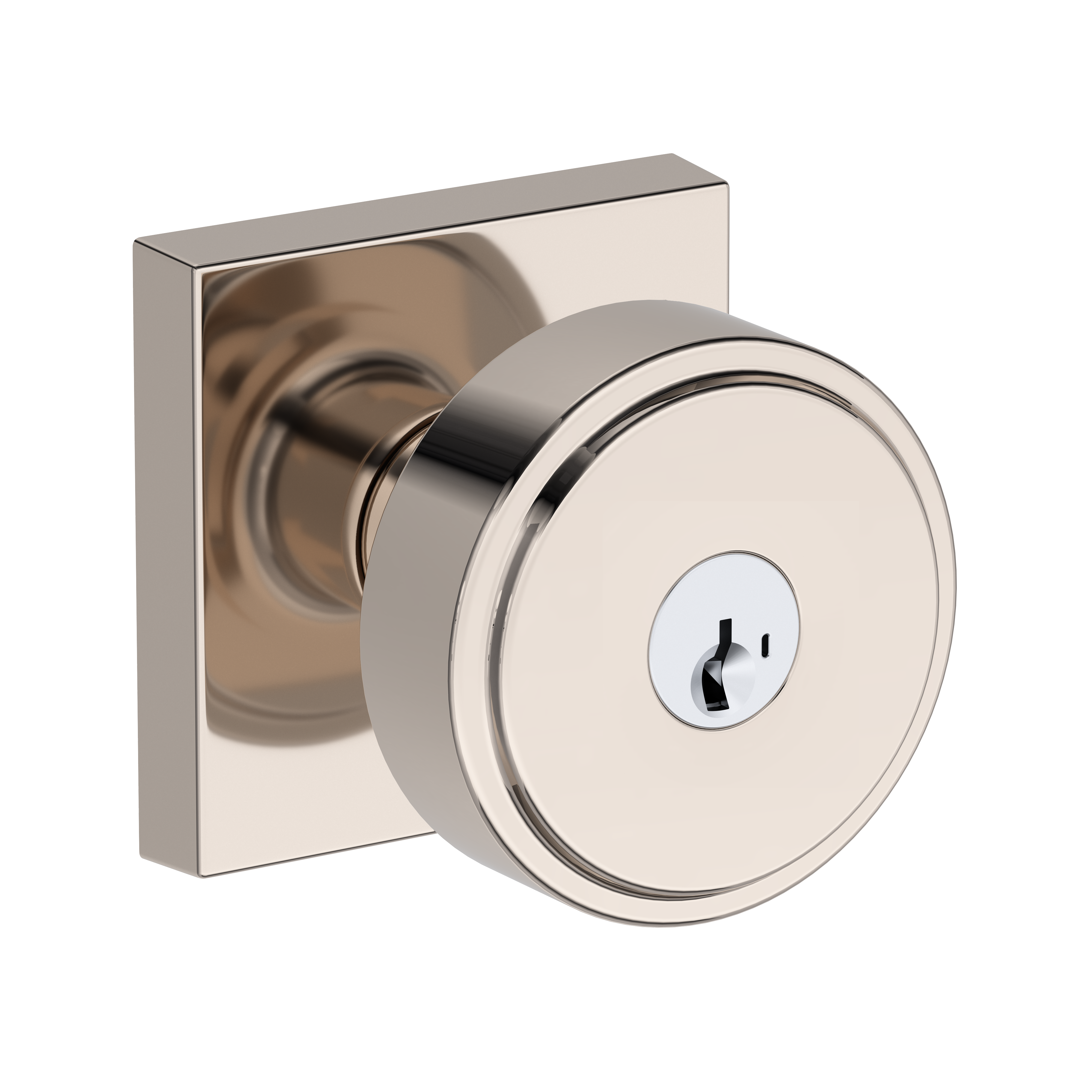 Baldwin Vashon Knob Set with Contemporary Square Rose