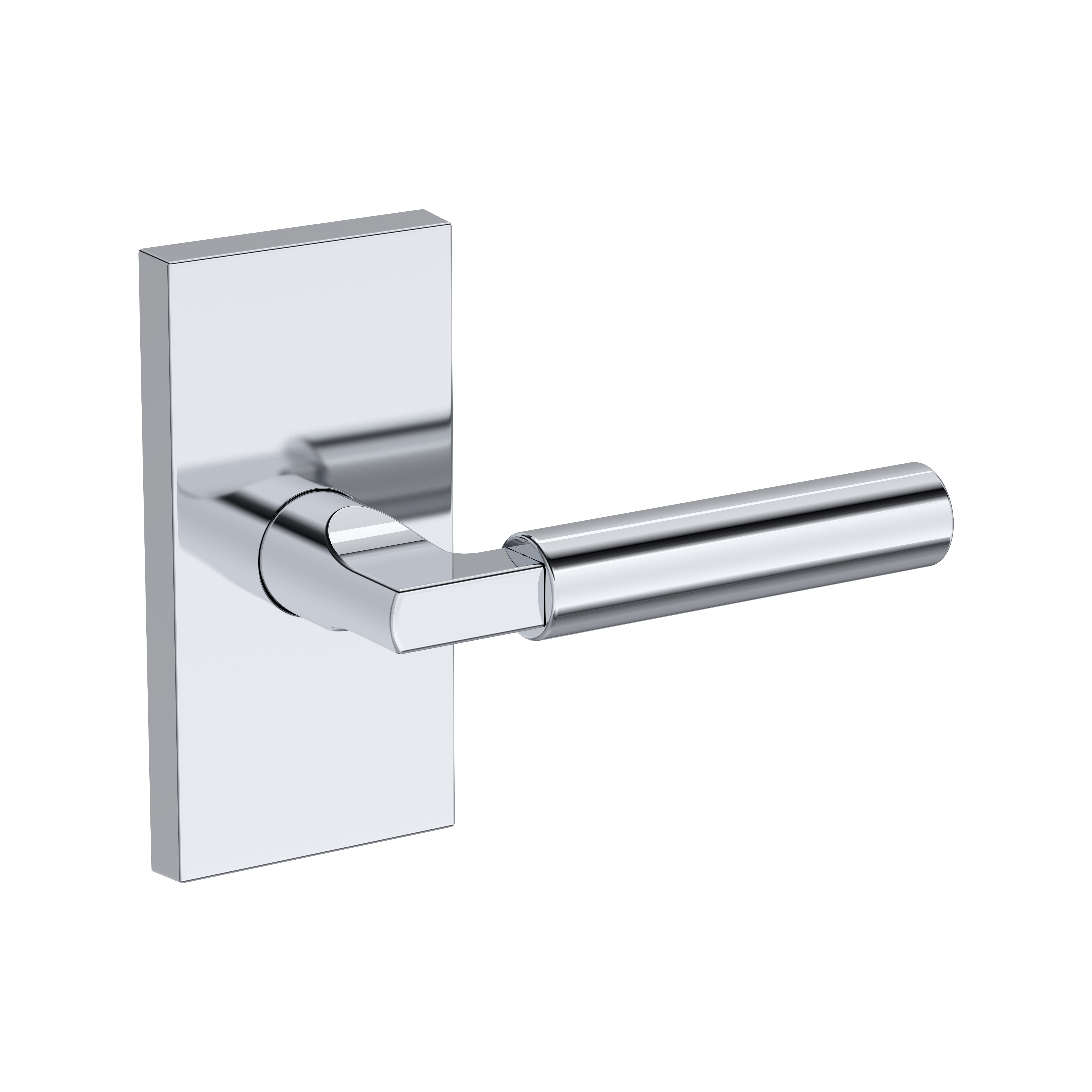 Baldwin Lake Forest Lever Set with Contemporary 5" Rose