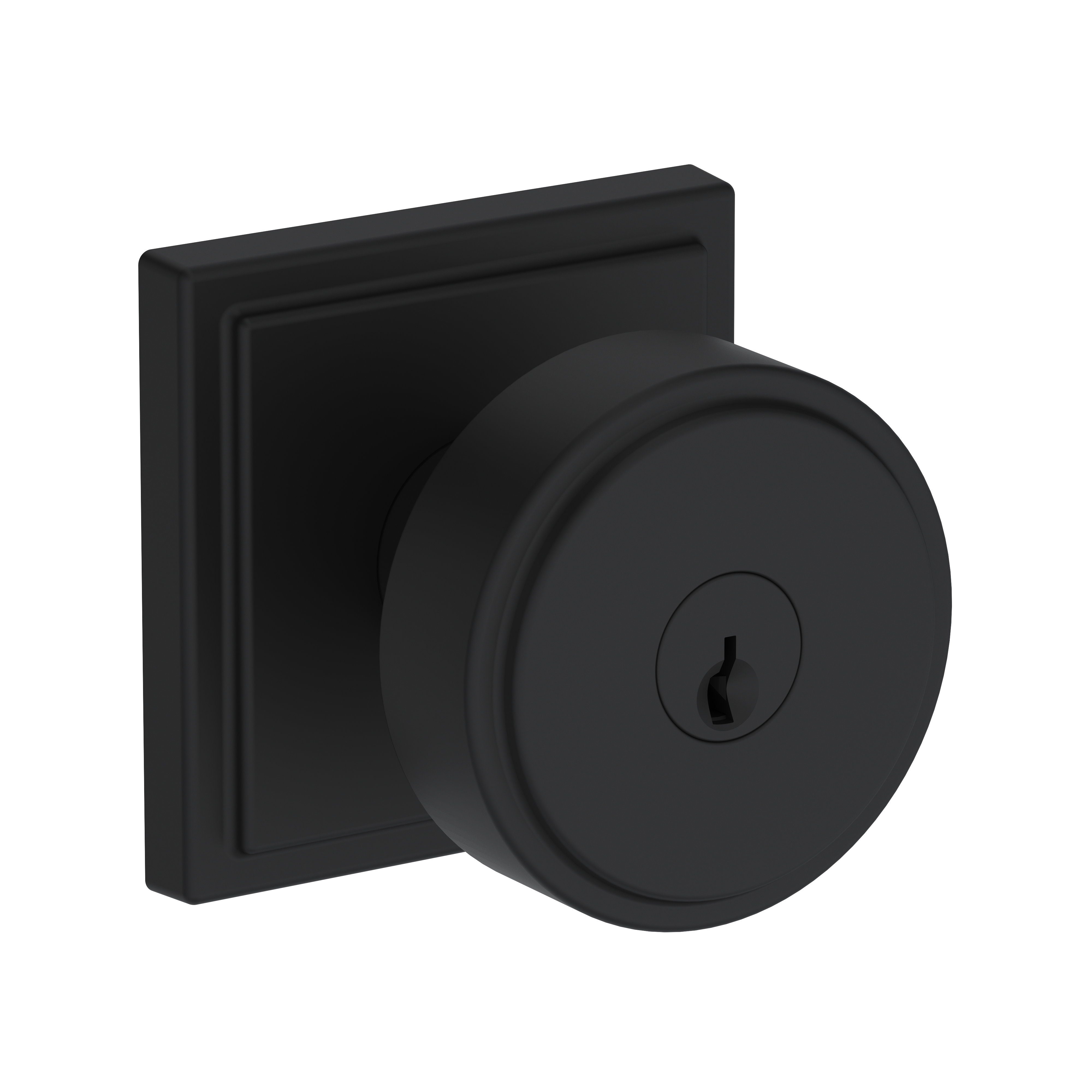 Baldwin Vashon Knob Set with Stepped Square Rose