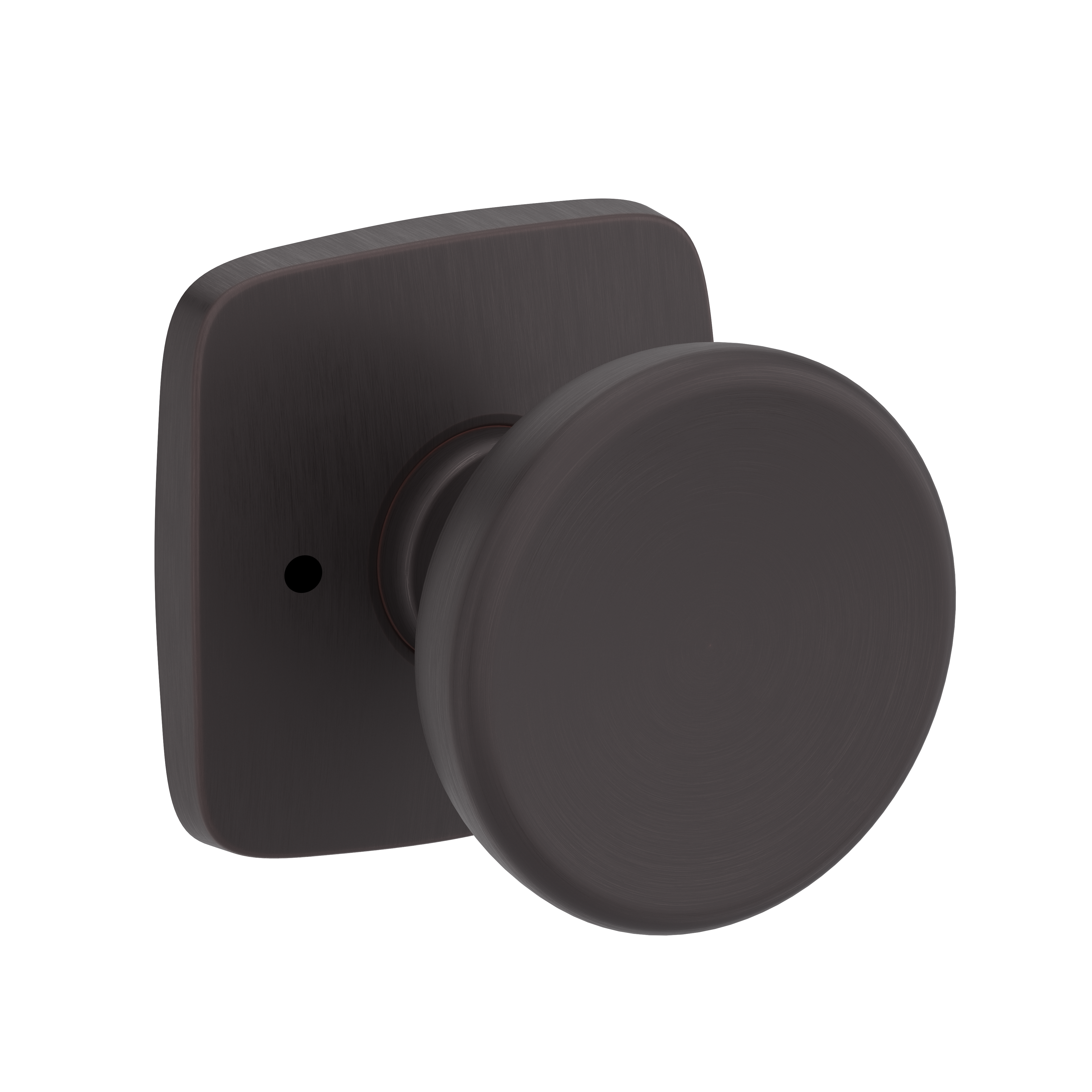 Baldwin Solvang Knob Set with Soft Square Rose