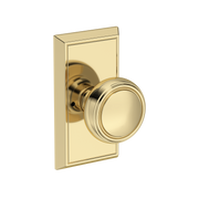 Baldwin Bremerton Knob Set with Chamfered 5" Rose