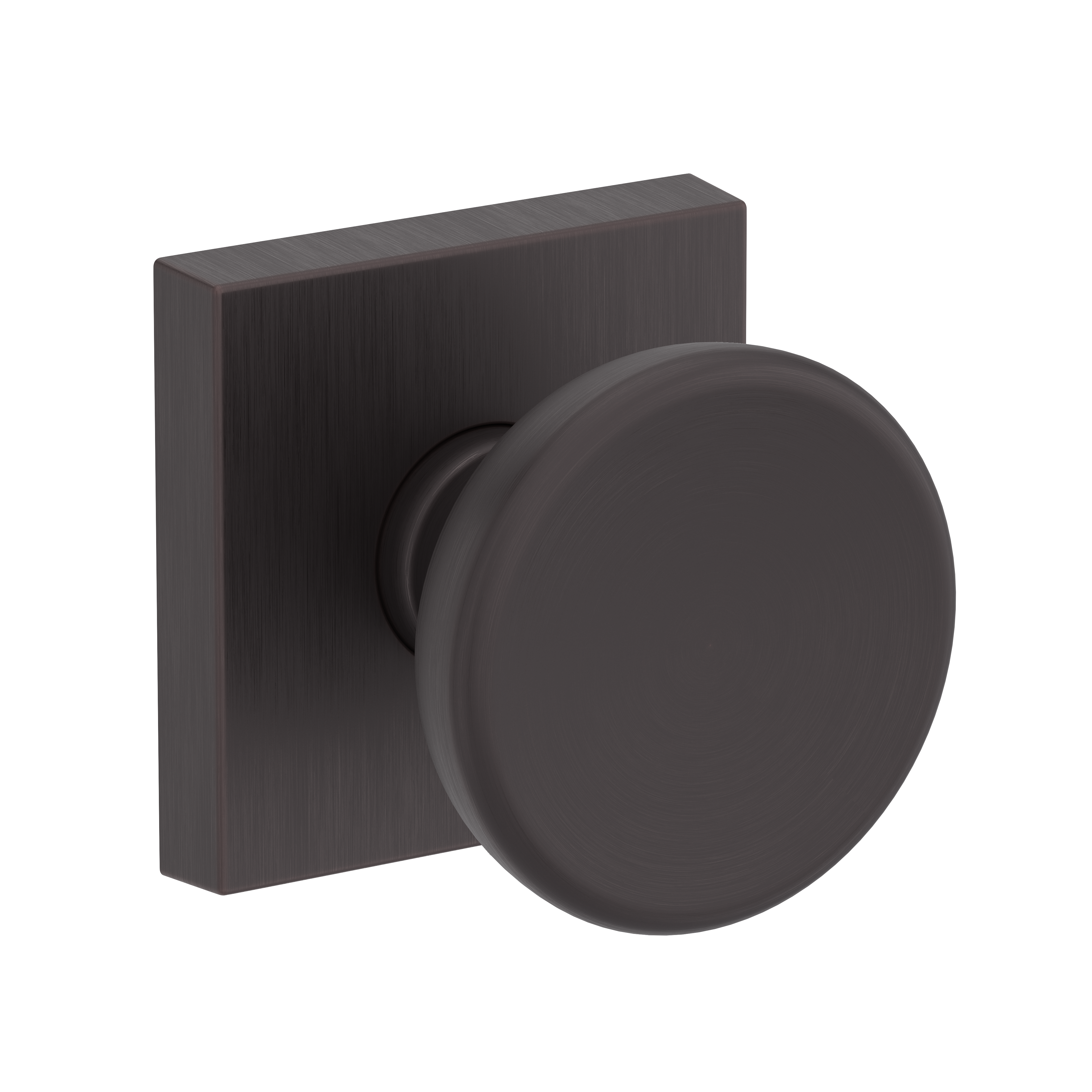 Baldwin Solvang Knob Set with Contemporary Square Rose