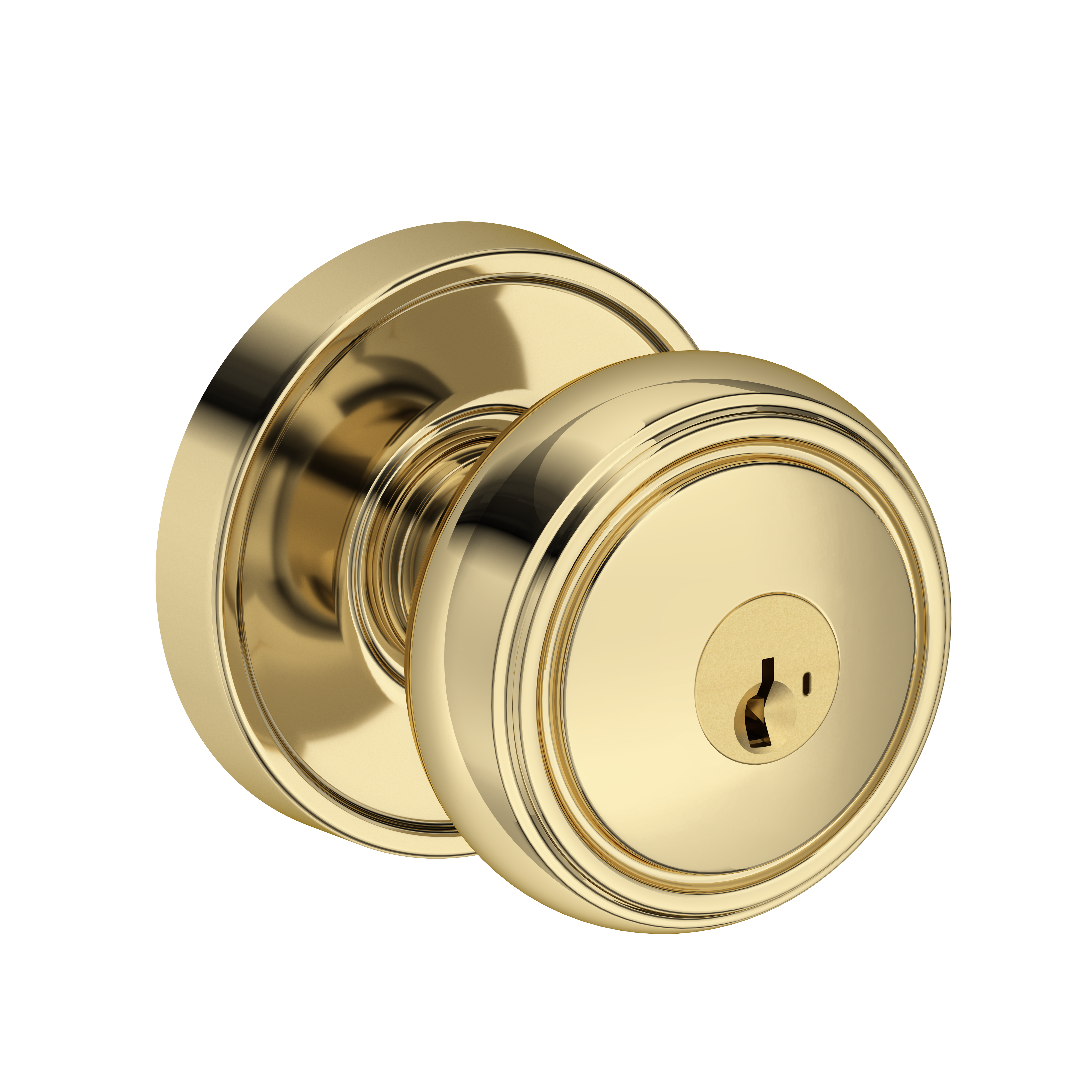 Baldwin Bremerton Knob Set with Recessed Round Rose