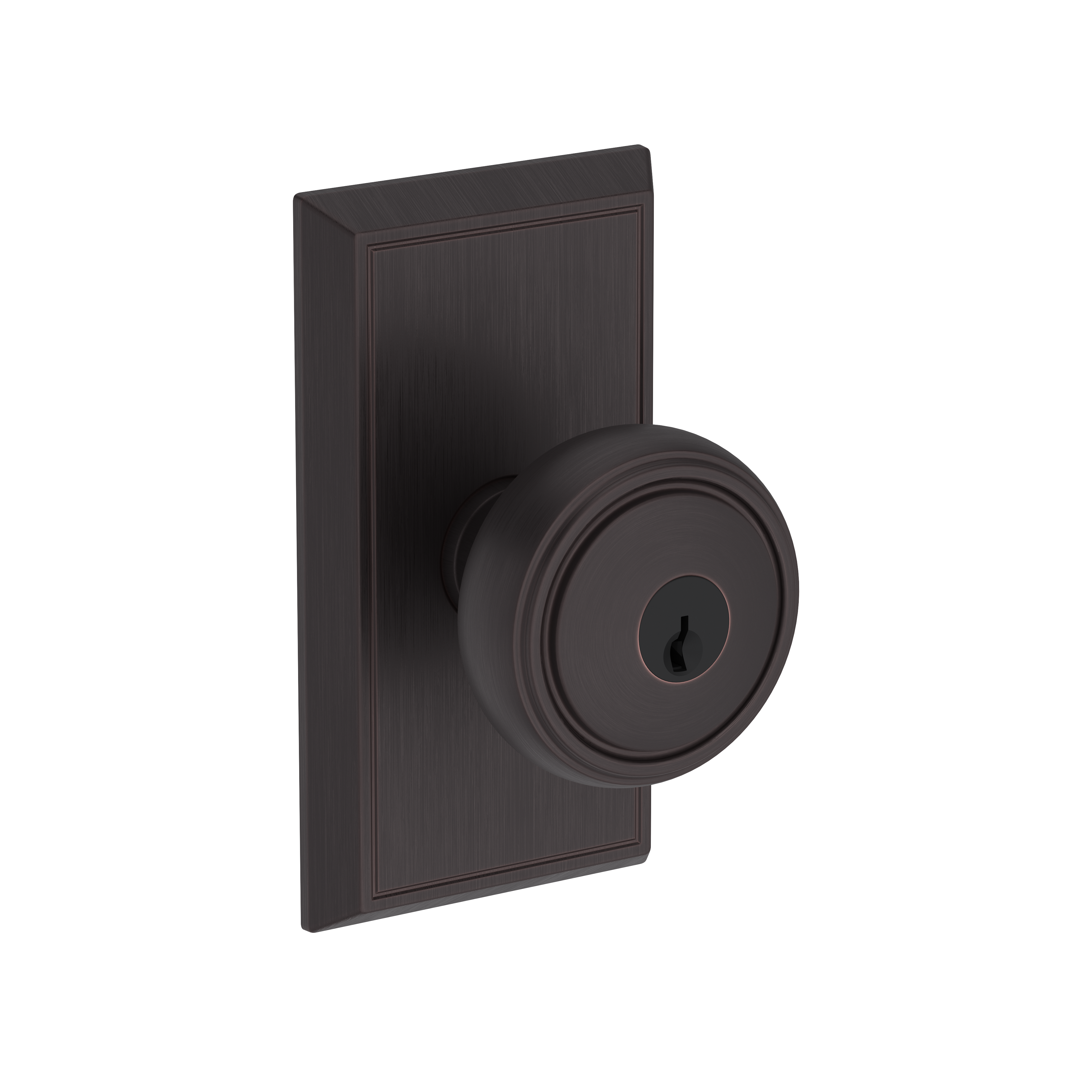 Baldwin Bremerton Knob Set with Chamfered 5" Rose