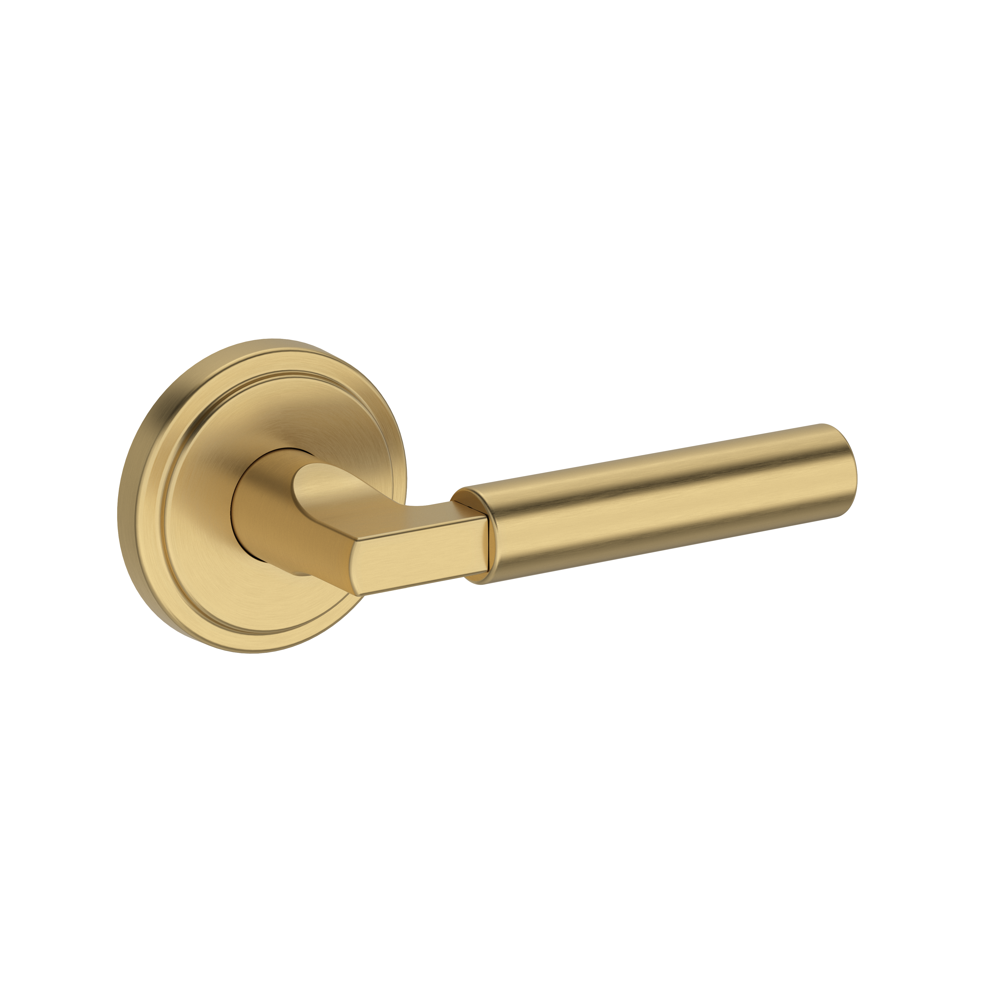 Baldwin Lake Forest Lever Set with Stepped Round Rose