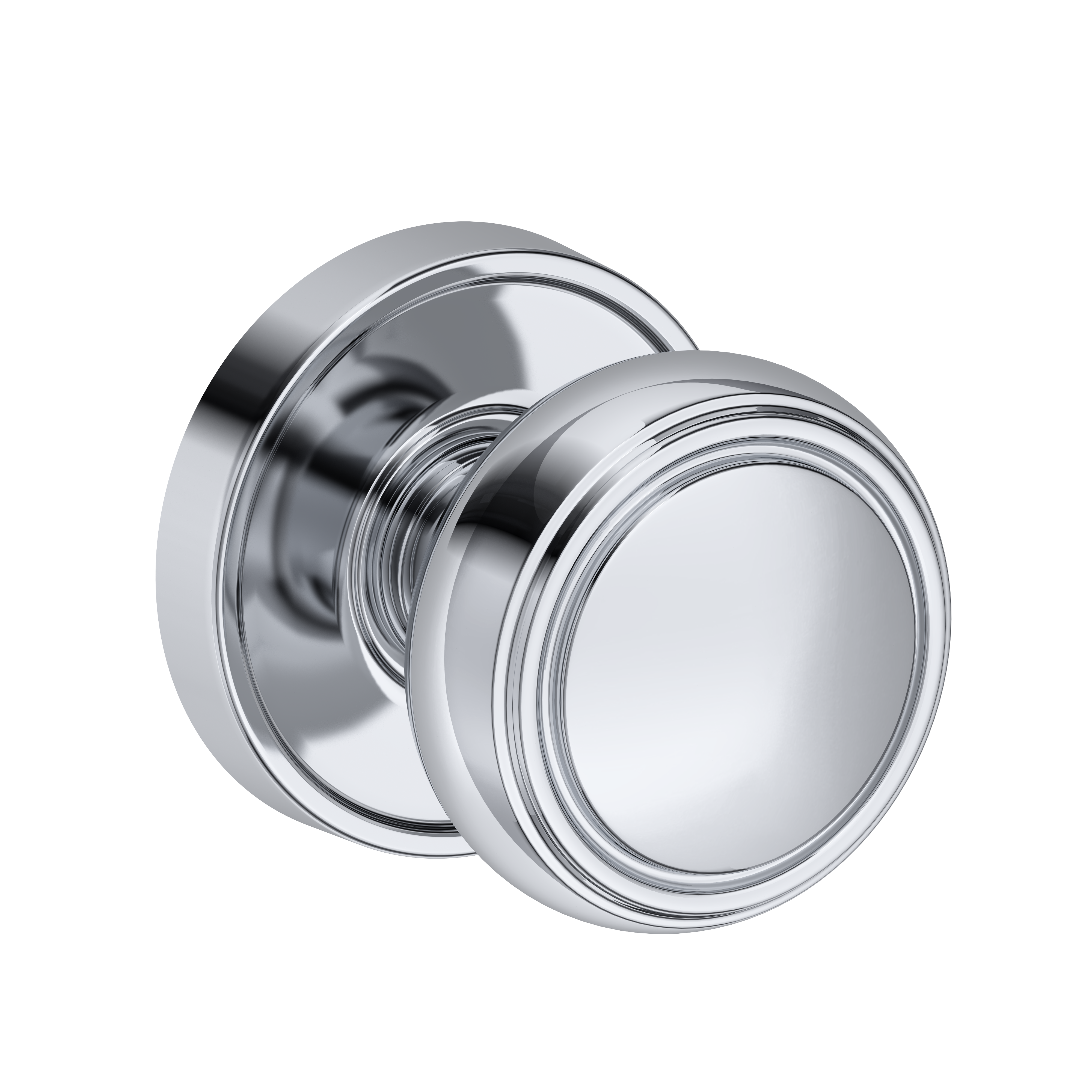 Baldwin Bremerton Knob Set with Stepped Round Rose