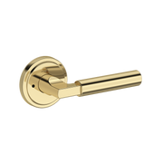 Baldwin Lake Forest Lever Set with Stepped Round Rose