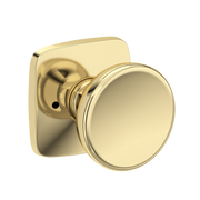 Baldwin Solvang Knob Set with Soft Square Rose