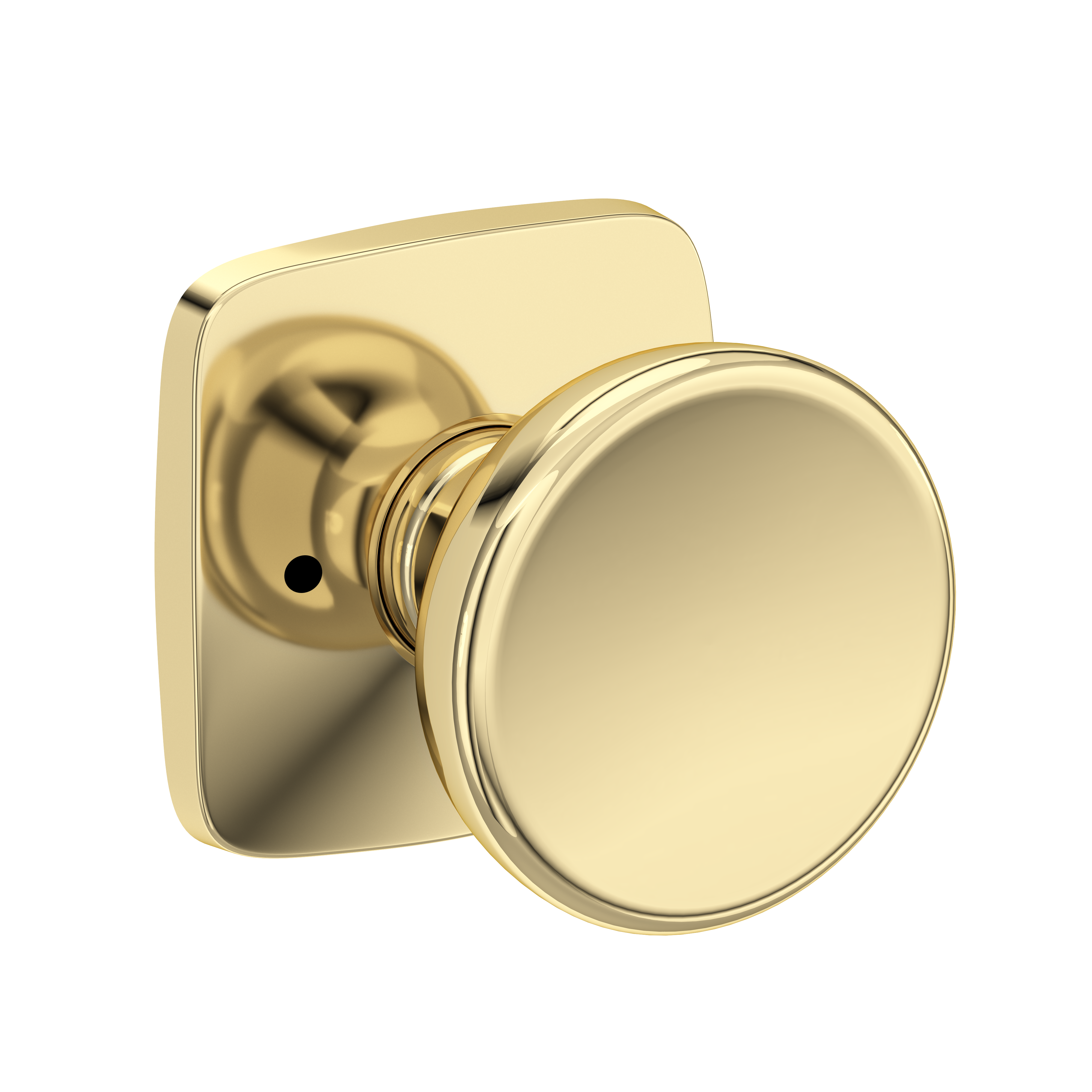 Baldwin Solvang Knob Set with Soft Square Rose