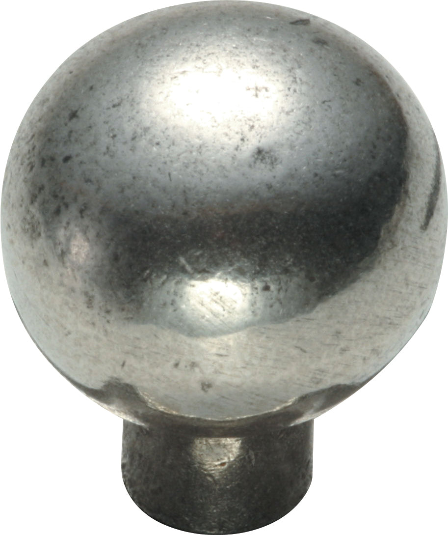 Manzoni Globe (Ball) Pewter Cabinet Knob