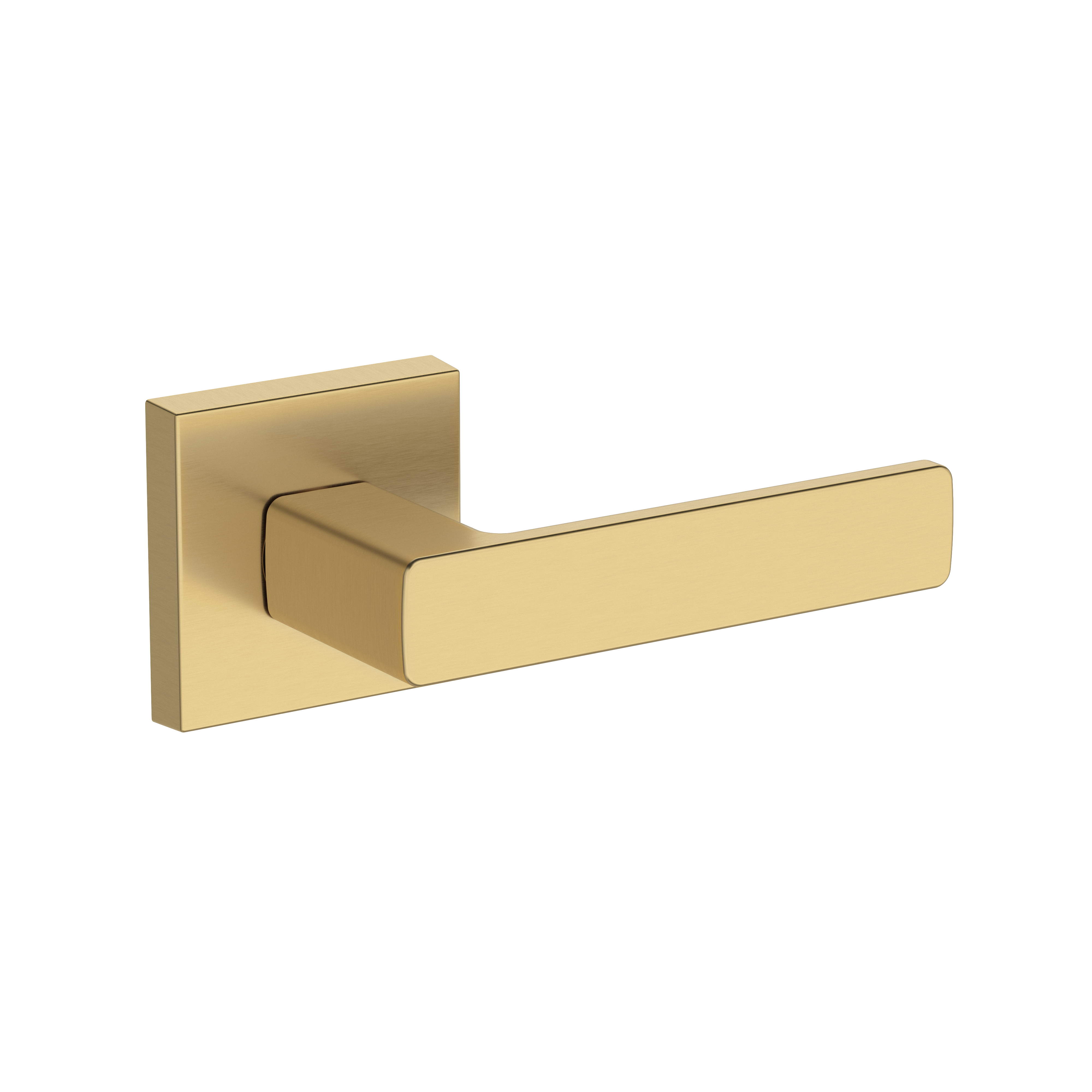 Baldwin Sharpewood Lever Set with Contemporary Square Rose