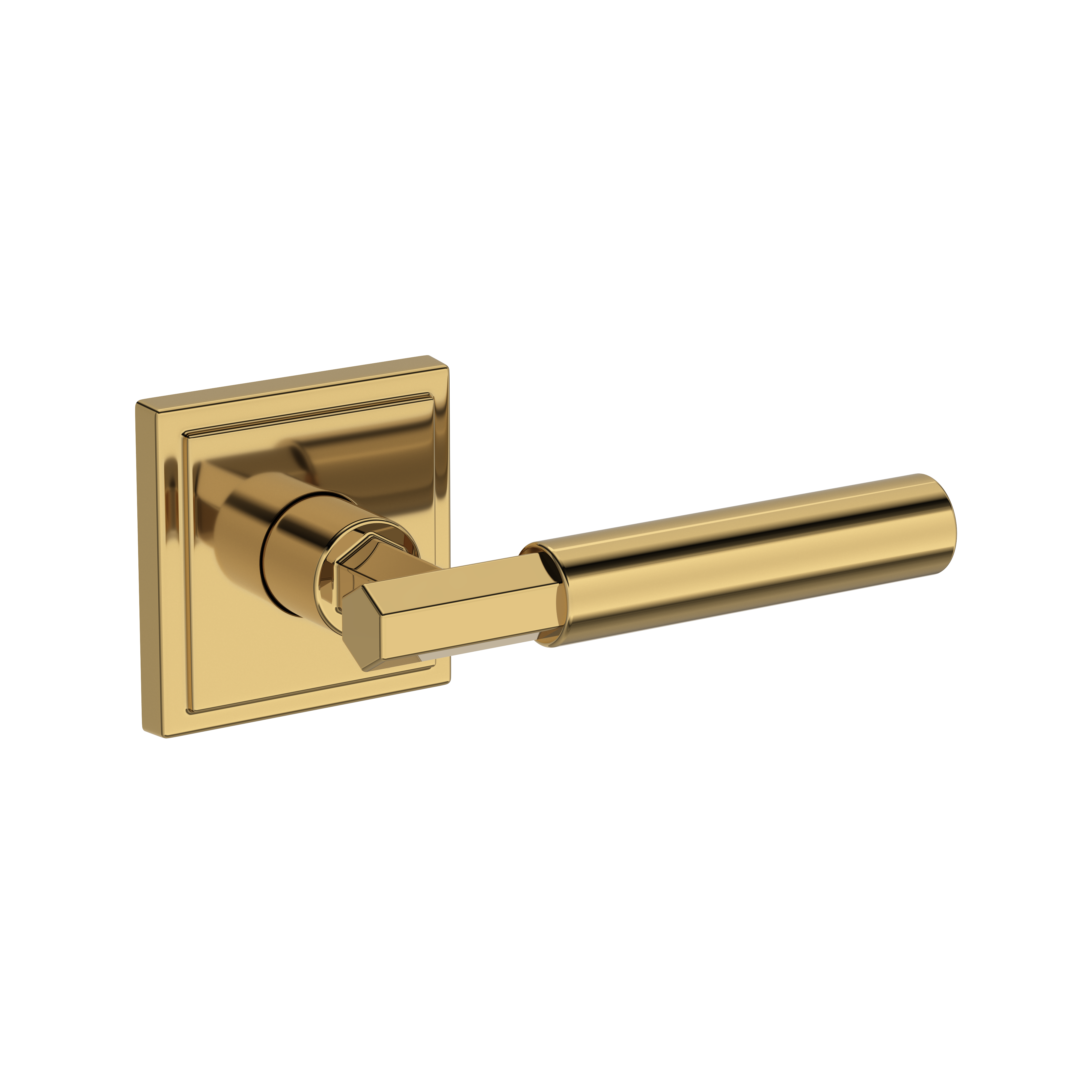 Baldwin Riddling Lever Set with Stepped Square Rose